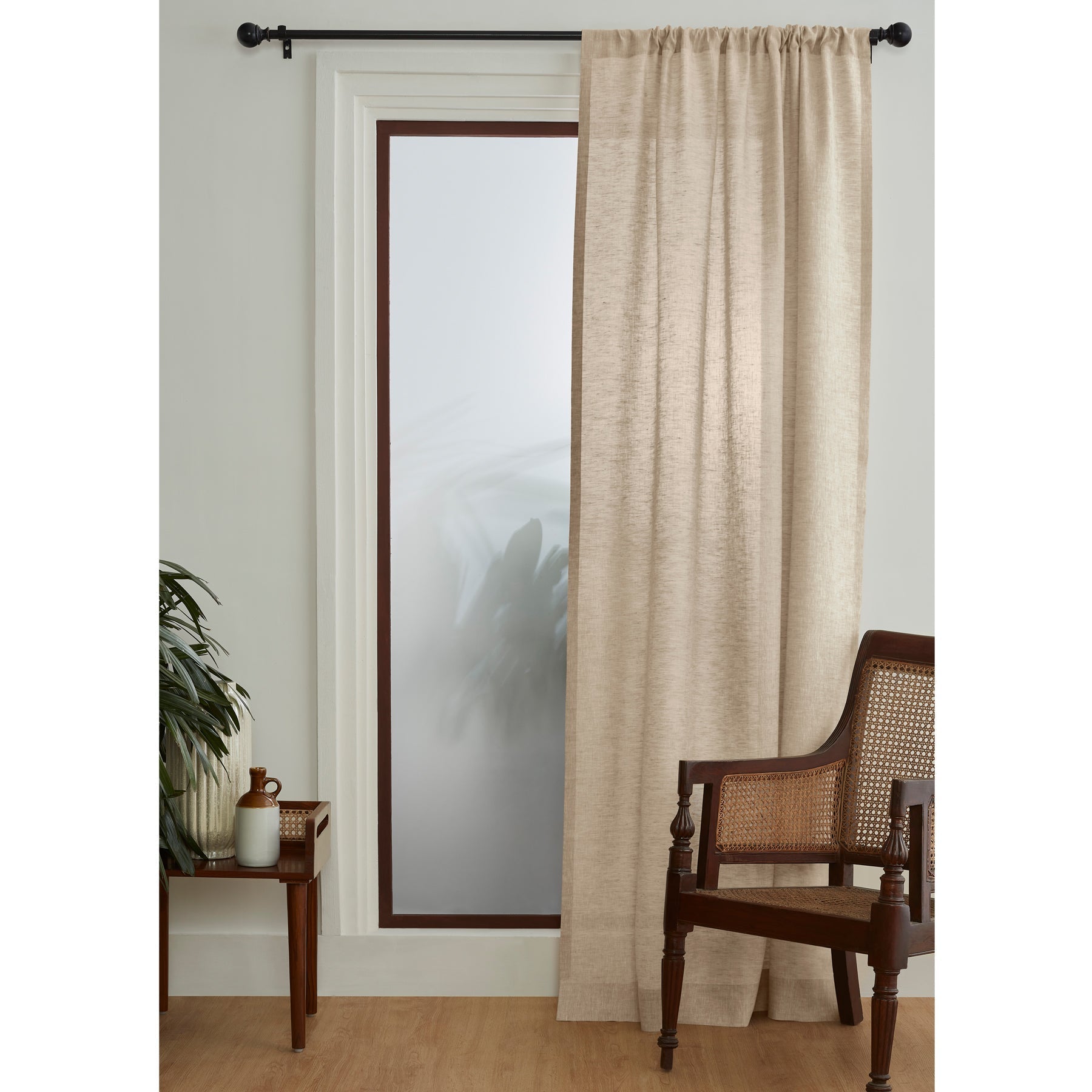 Linen Curtains Champagne Beige