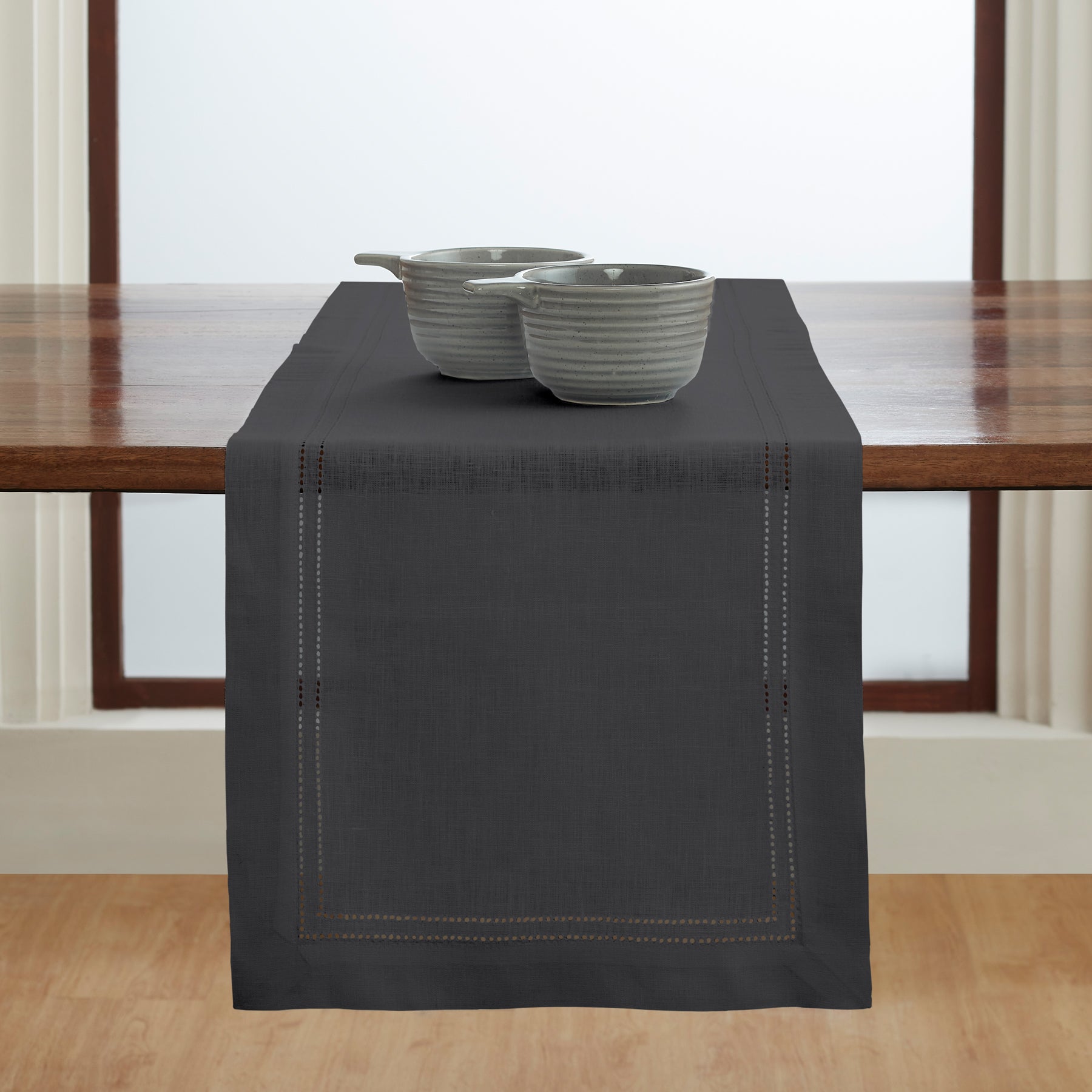 Linen Double Hemstitch Table Runner