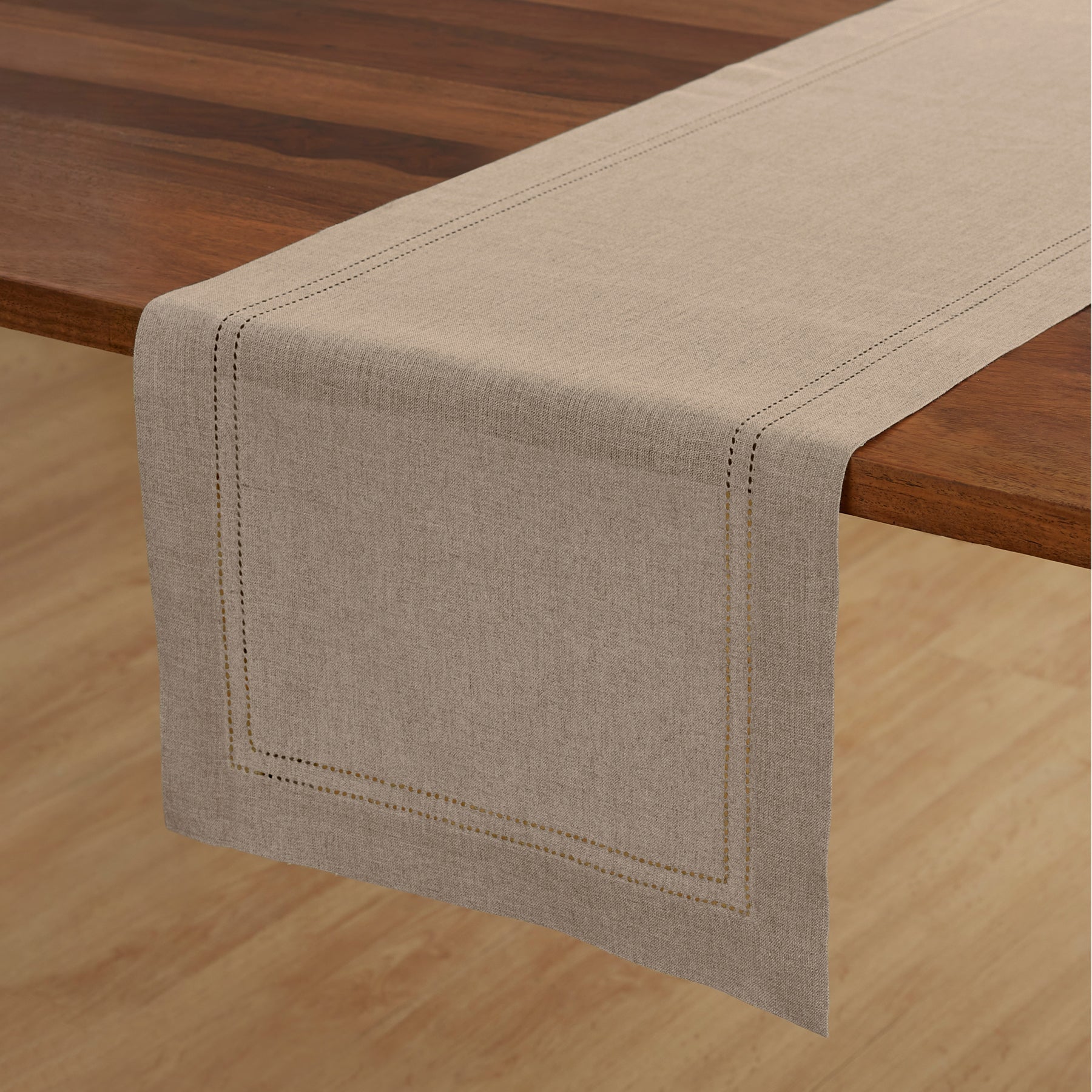 Linen Double Hemstitch Table Runner