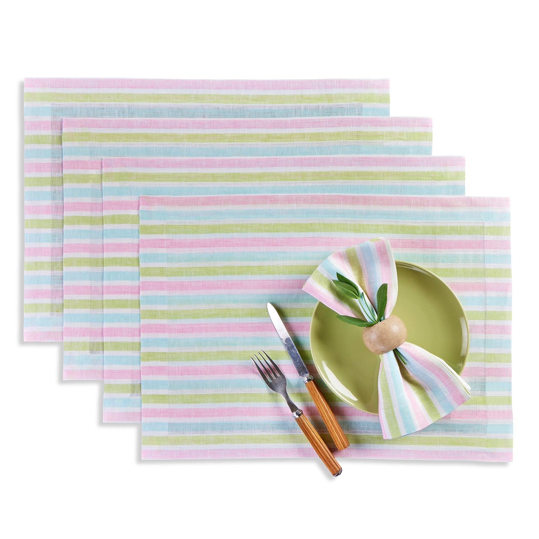 Palm Beach Stripe Placemats, Set of 4
