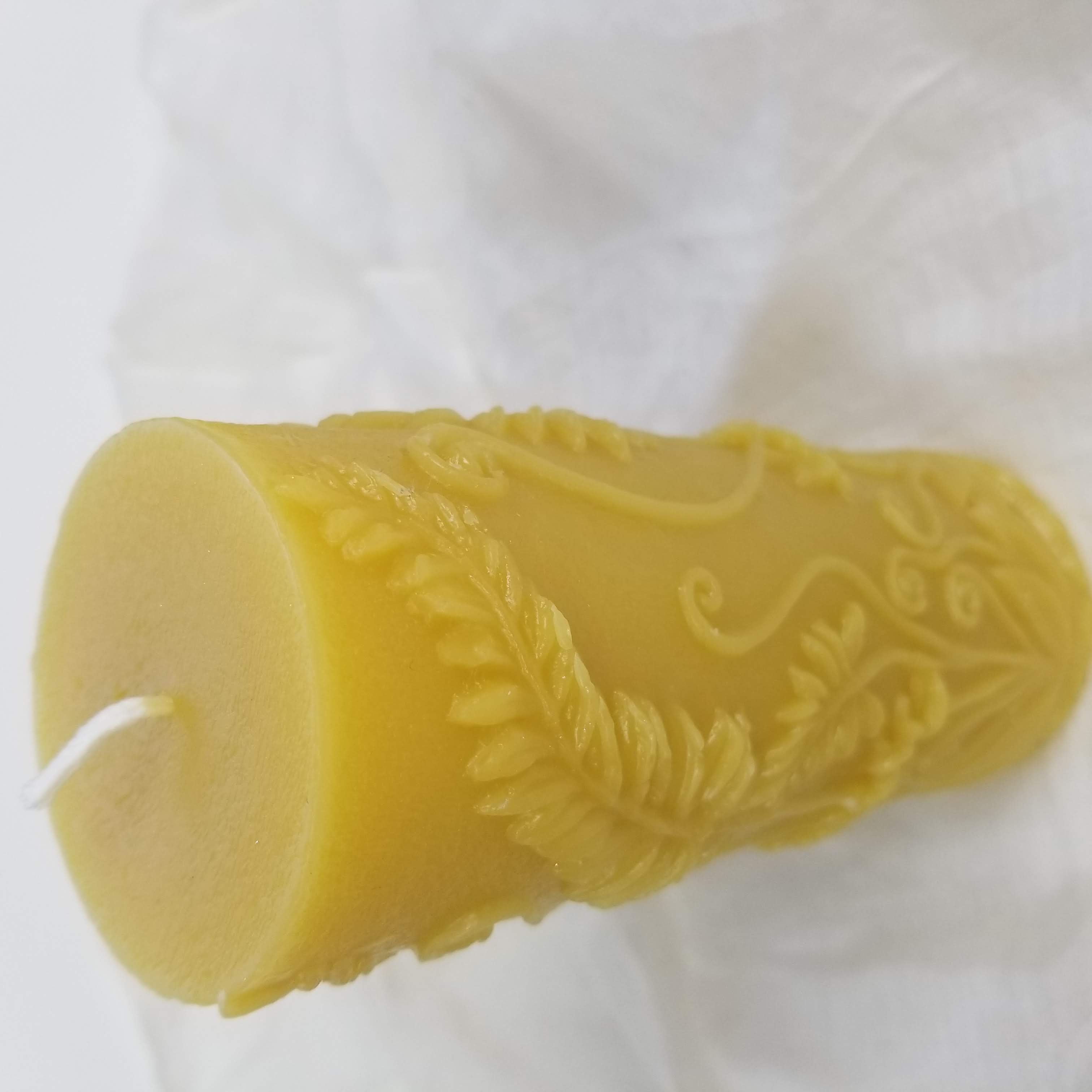 Fern Pillar - Large | Beeswax Candle