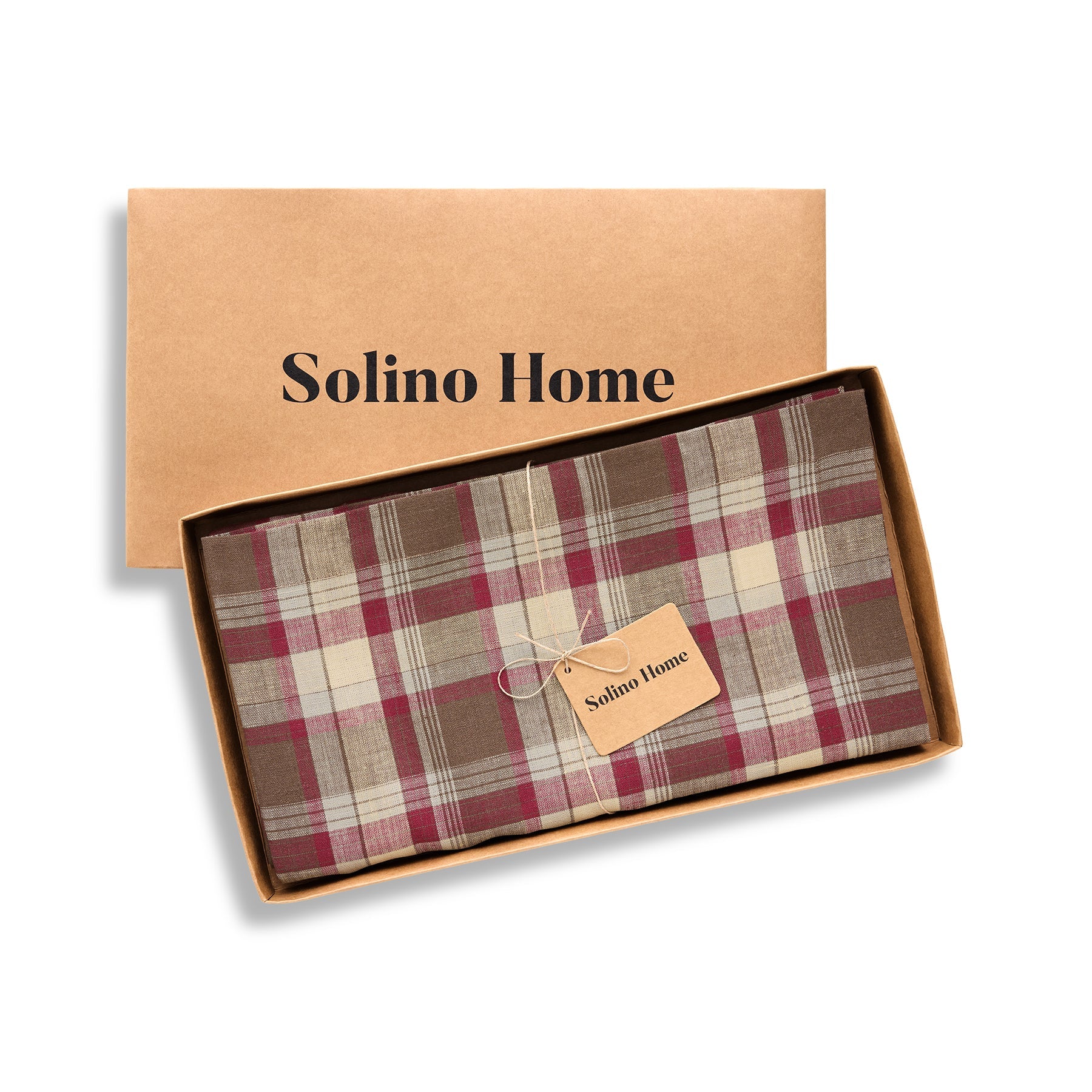 Rustic Plaid Table Throw