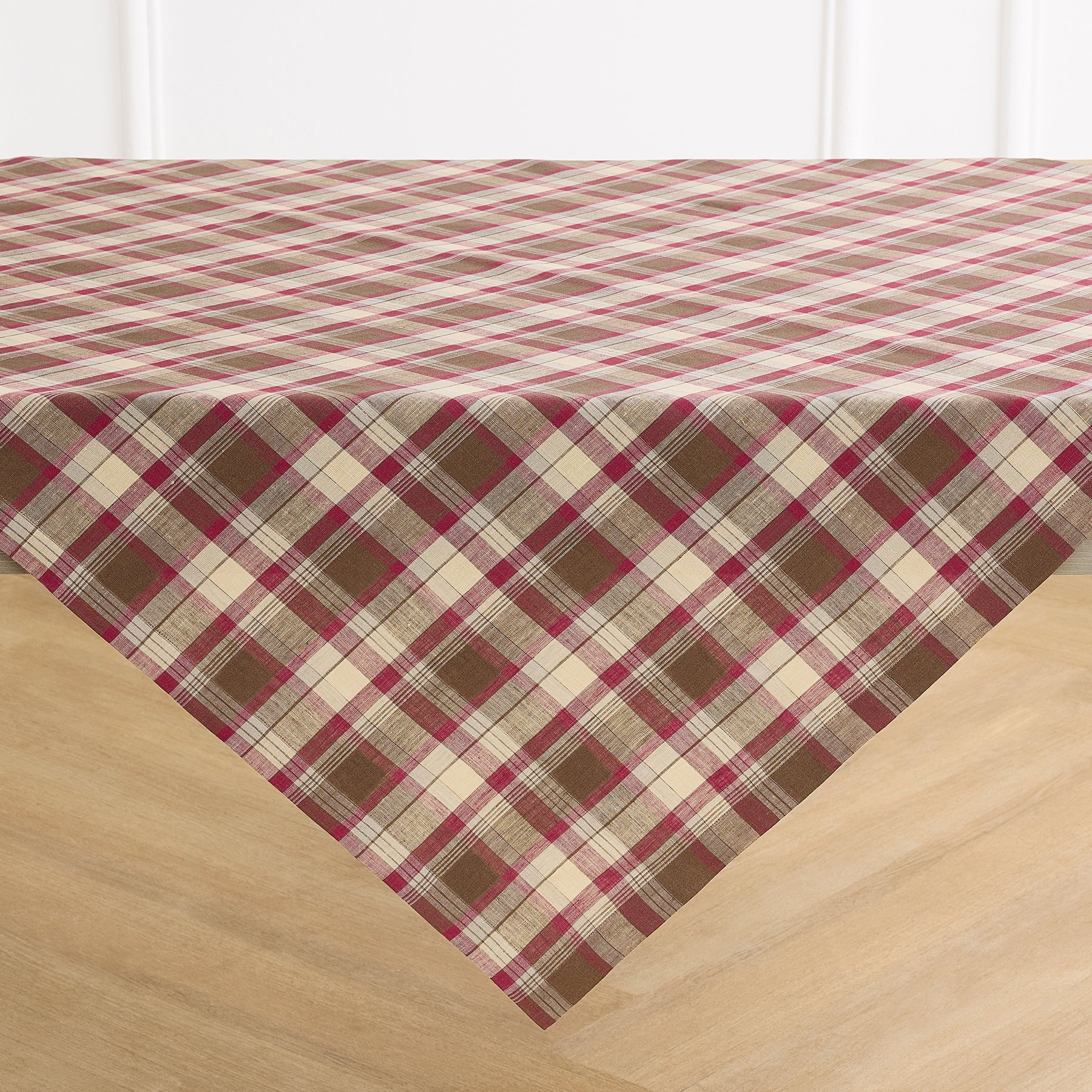 Rustic Plaid Table Throw