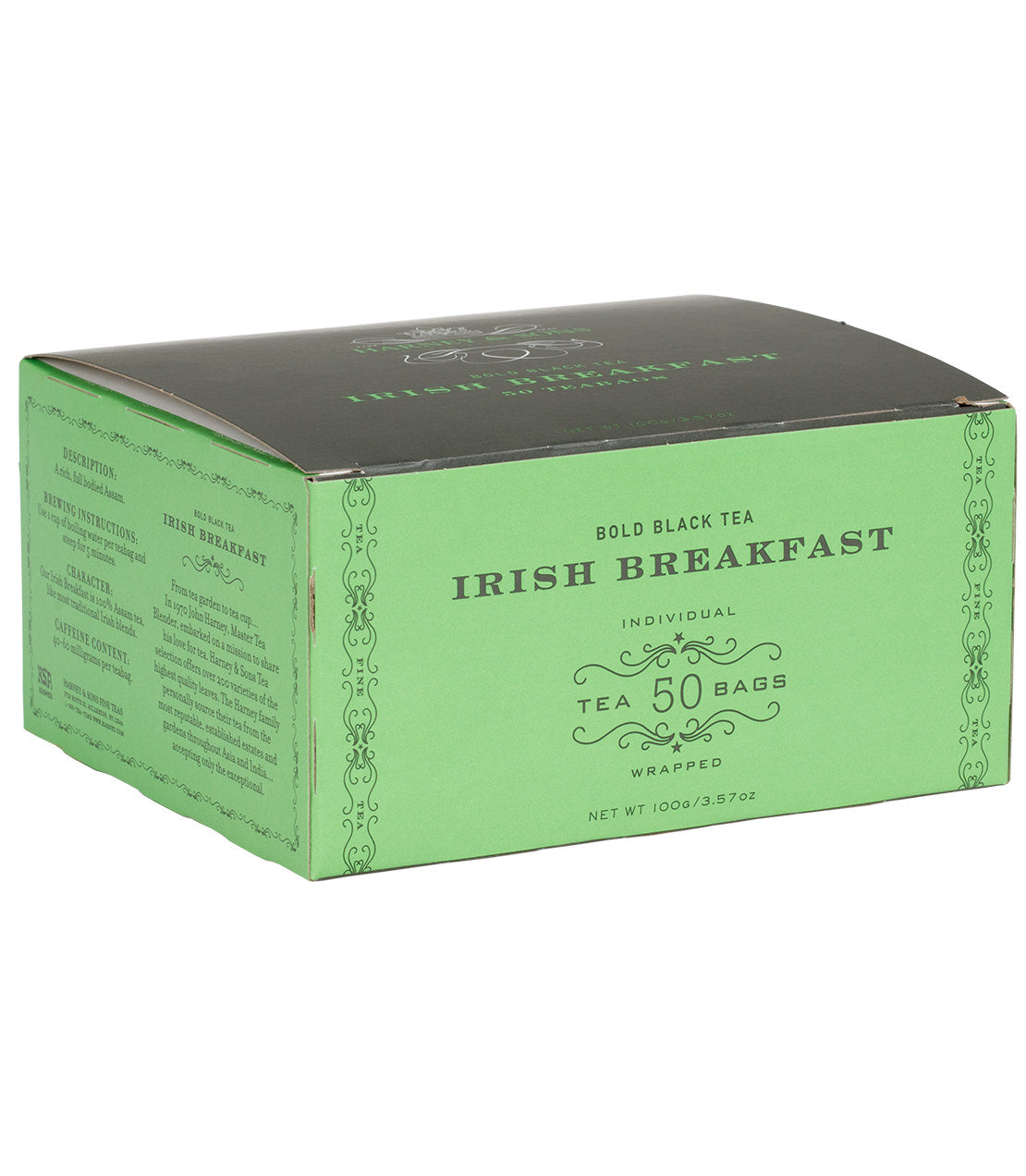 Irish Breakfast Teabags Box of 50 Wrapped Teabags