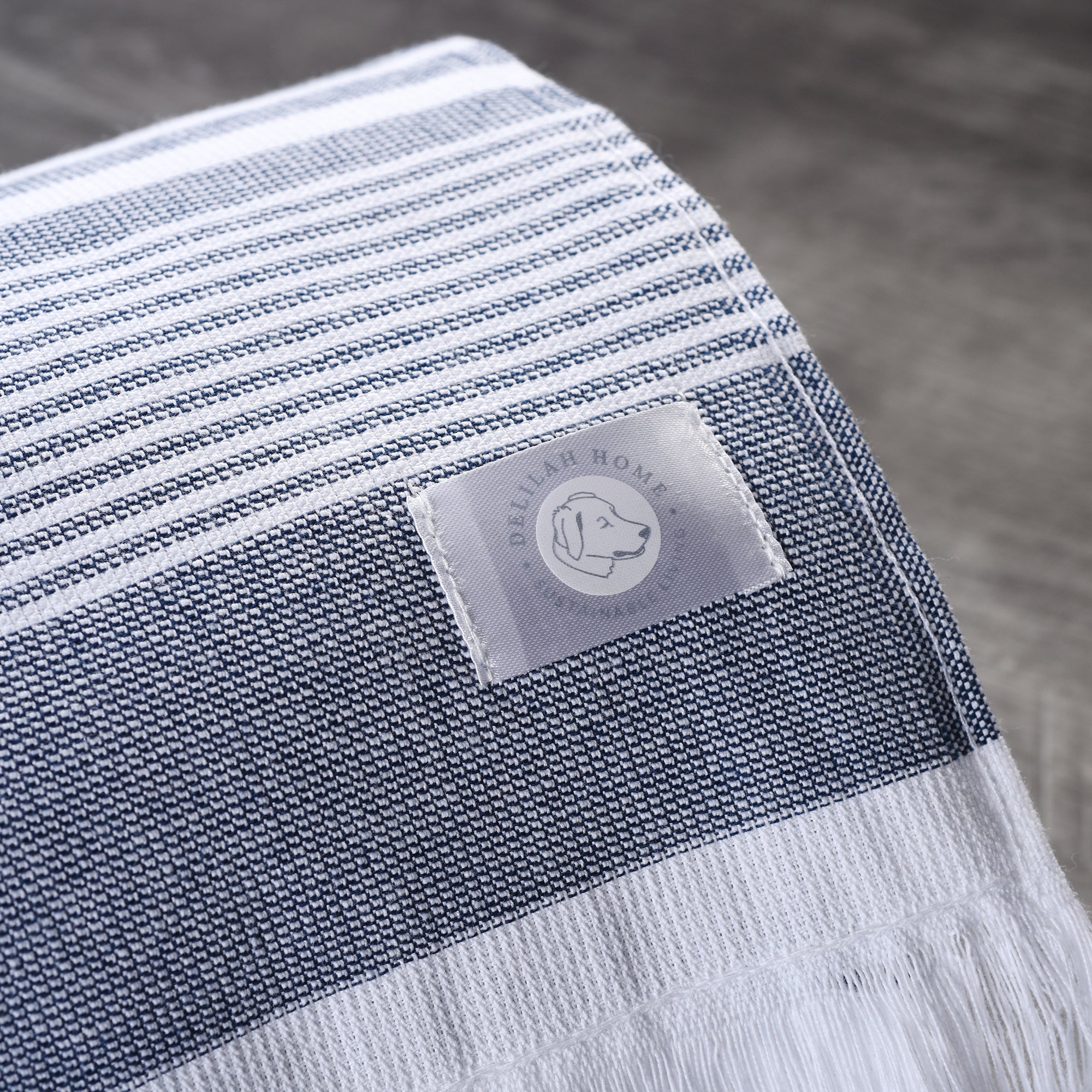 100% Organic Cotton Sunset Beach Towels New Navy 36-Inch by 70-Inch