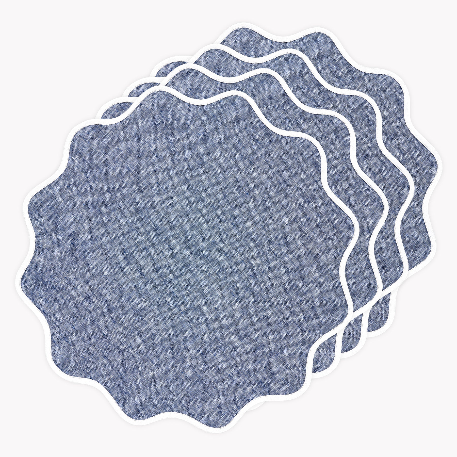 Giselle Scallop Edge Placemats, Set of 4