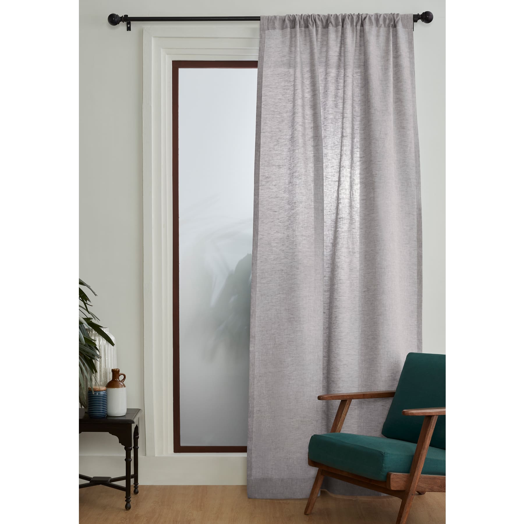 Linen Curtains Oyster Grey