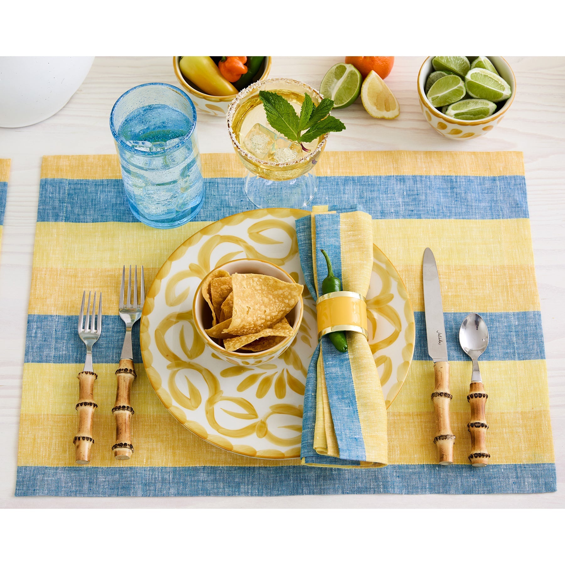 Cabana Stripe Placemats, Set of 4