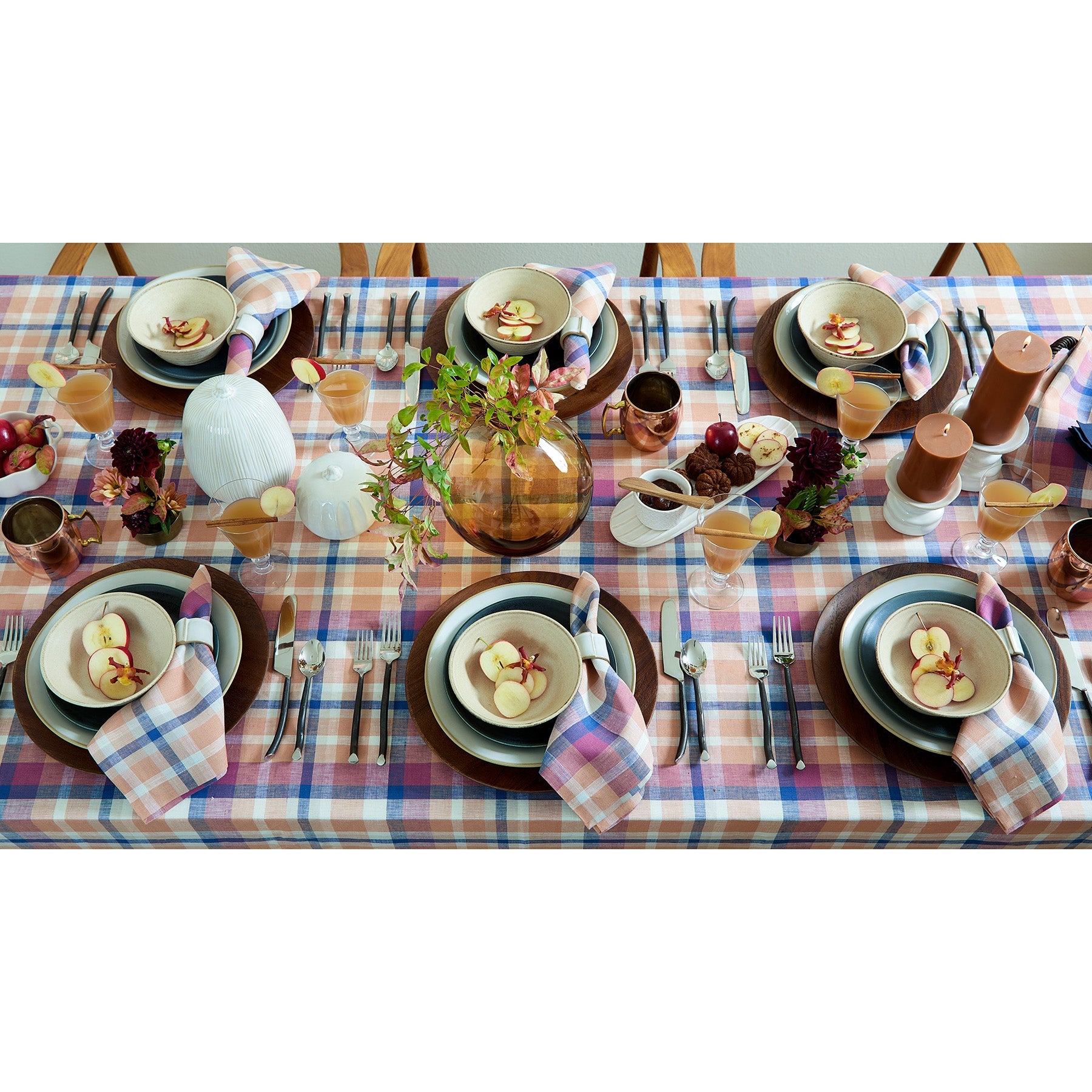 Fall Flavors Madras Tablecloth