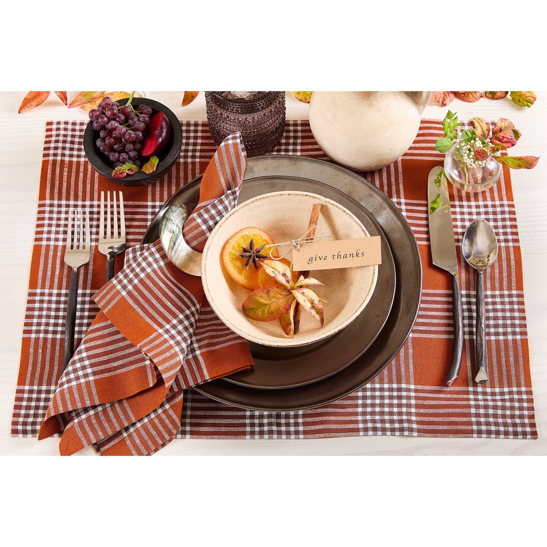 Glen Check Placemats, Set of 4