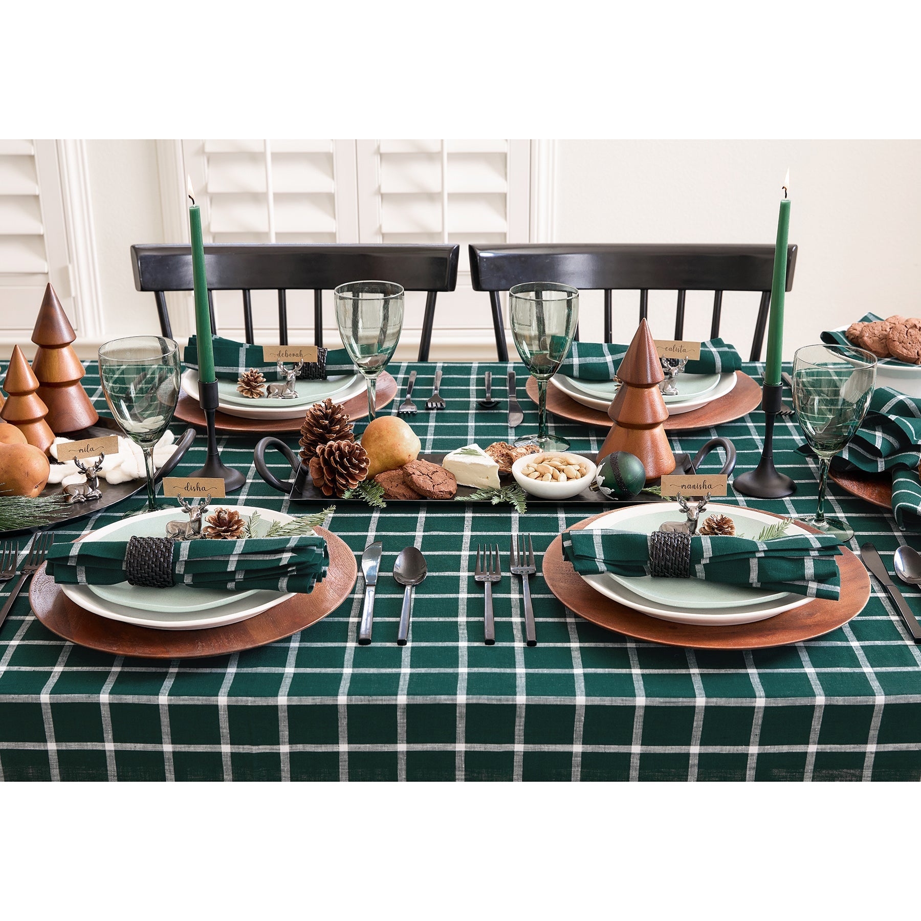 Windowpane Table Throw