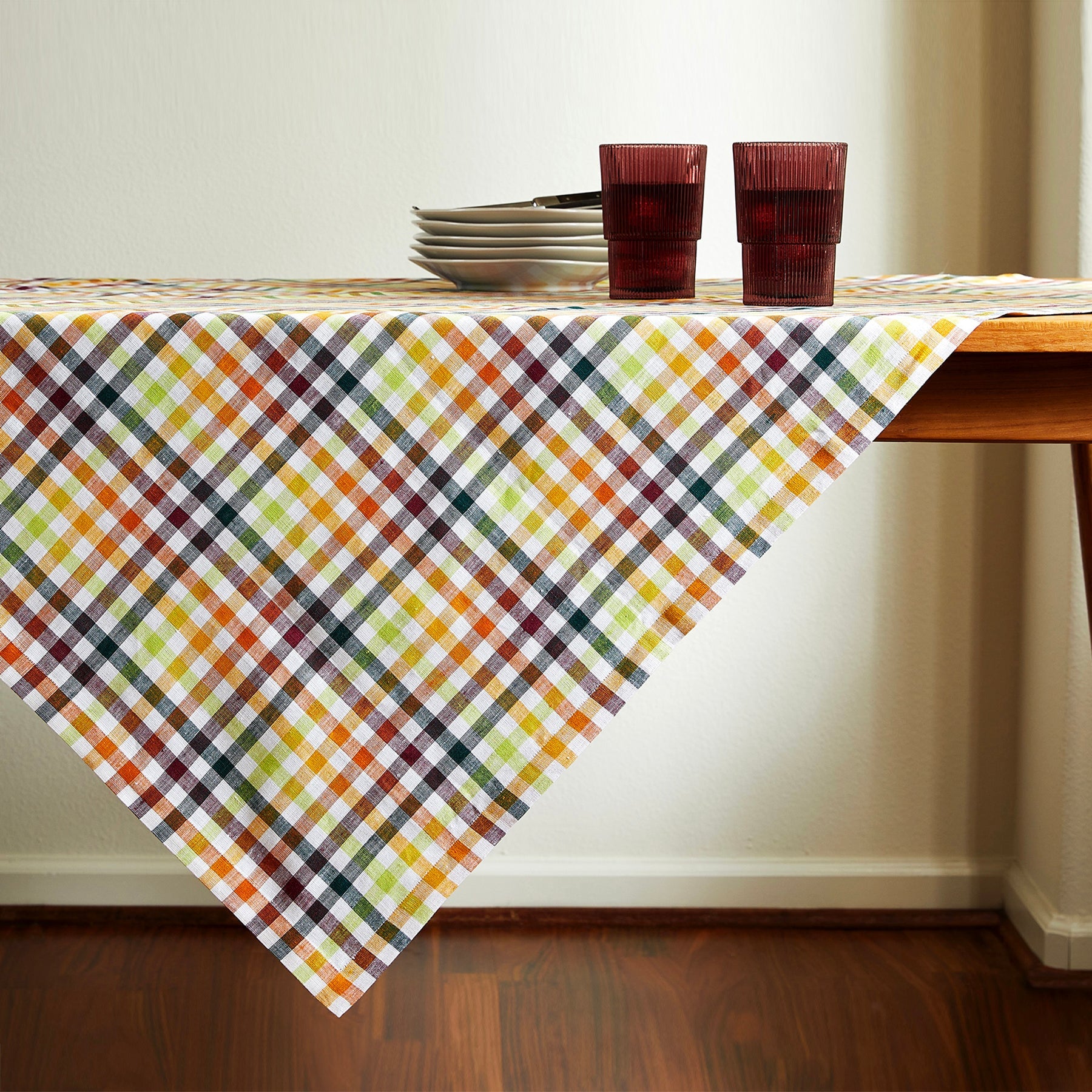 Gingham Table Throw