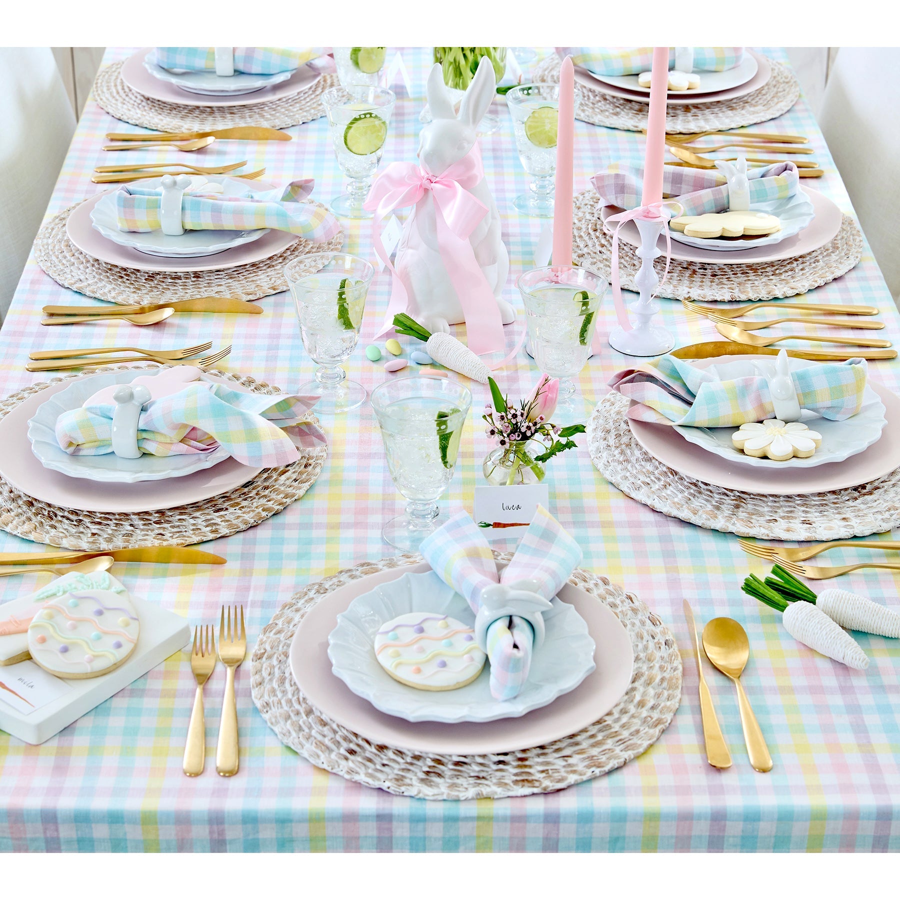 Gingham Table Throw