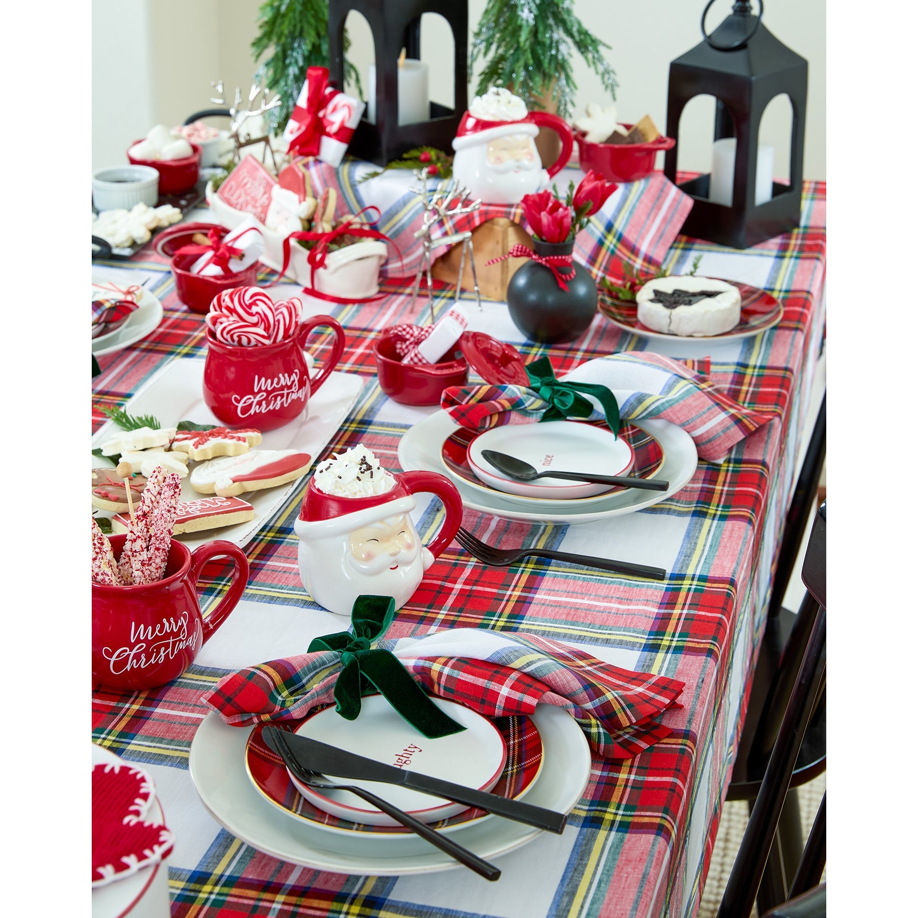 Stewart Plaid Table Throw