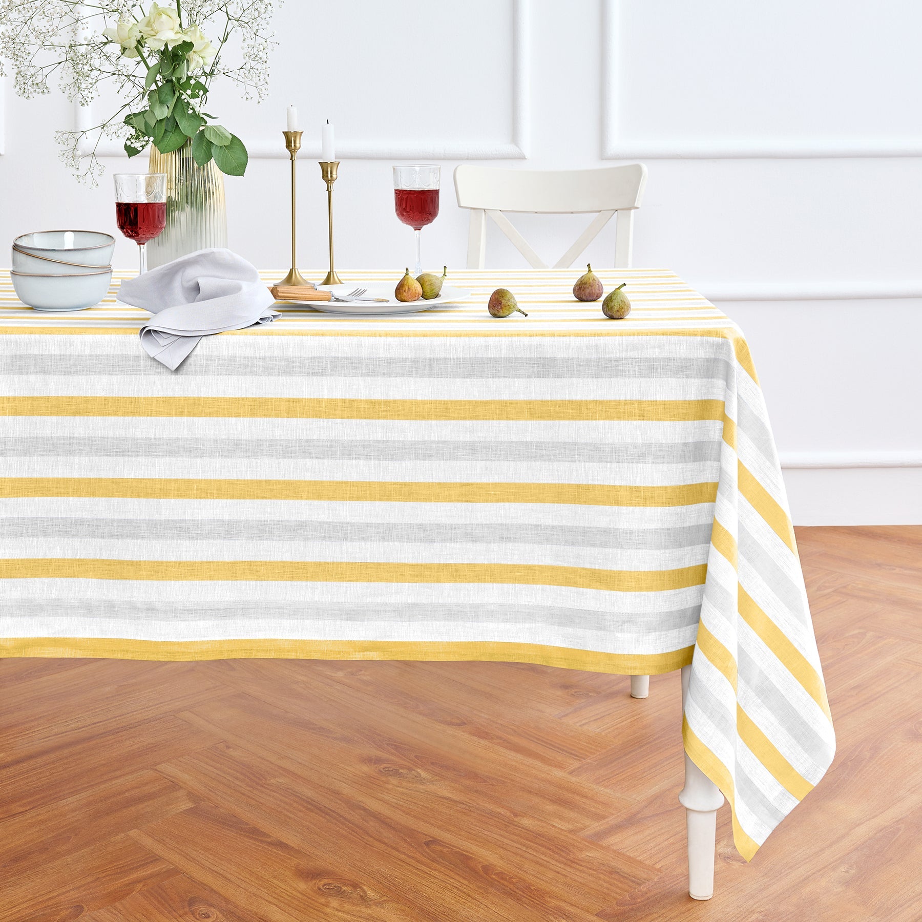 Sorrento Stripe Tablecloth