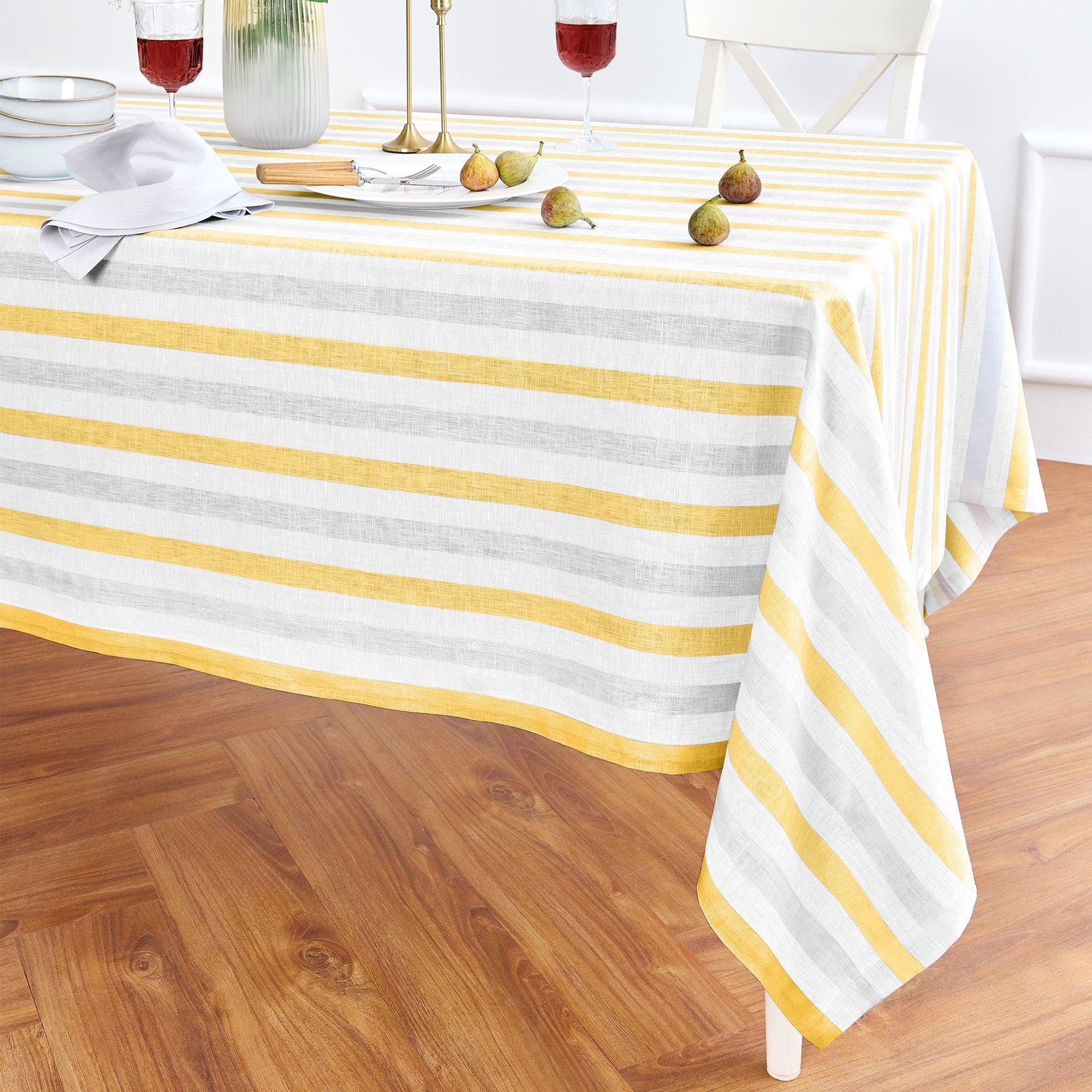 Sorrento Stripe Tablecloth