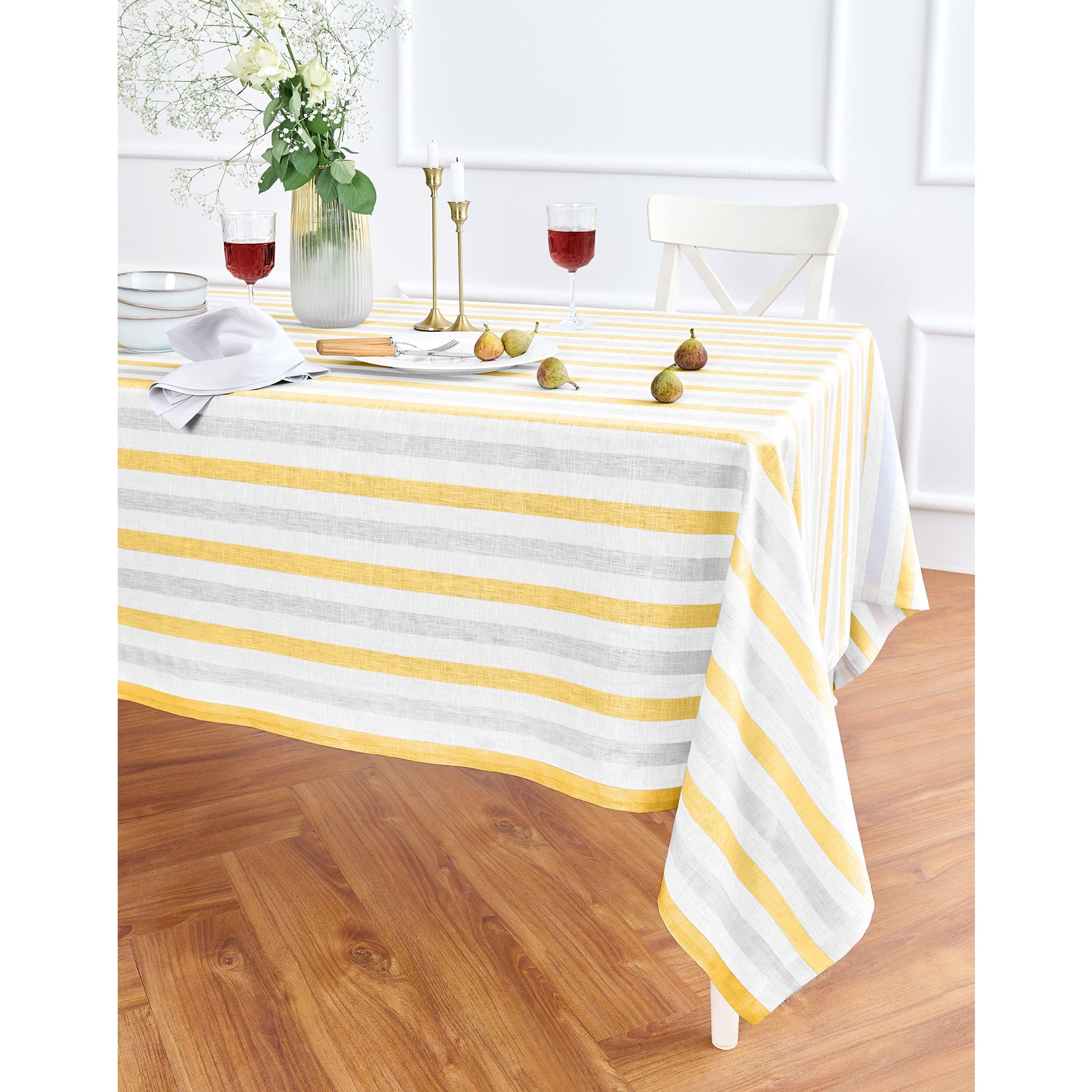 Sorrento Stripe Tablecloth