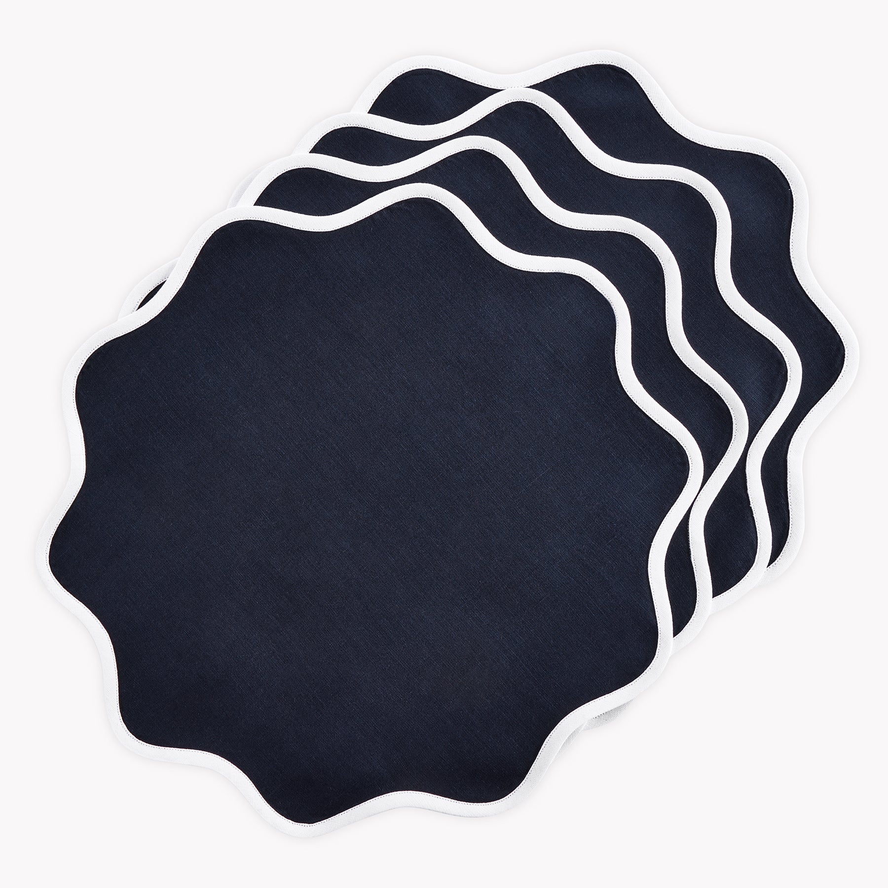Giselle Scallop Edge Placemats, Set of 4