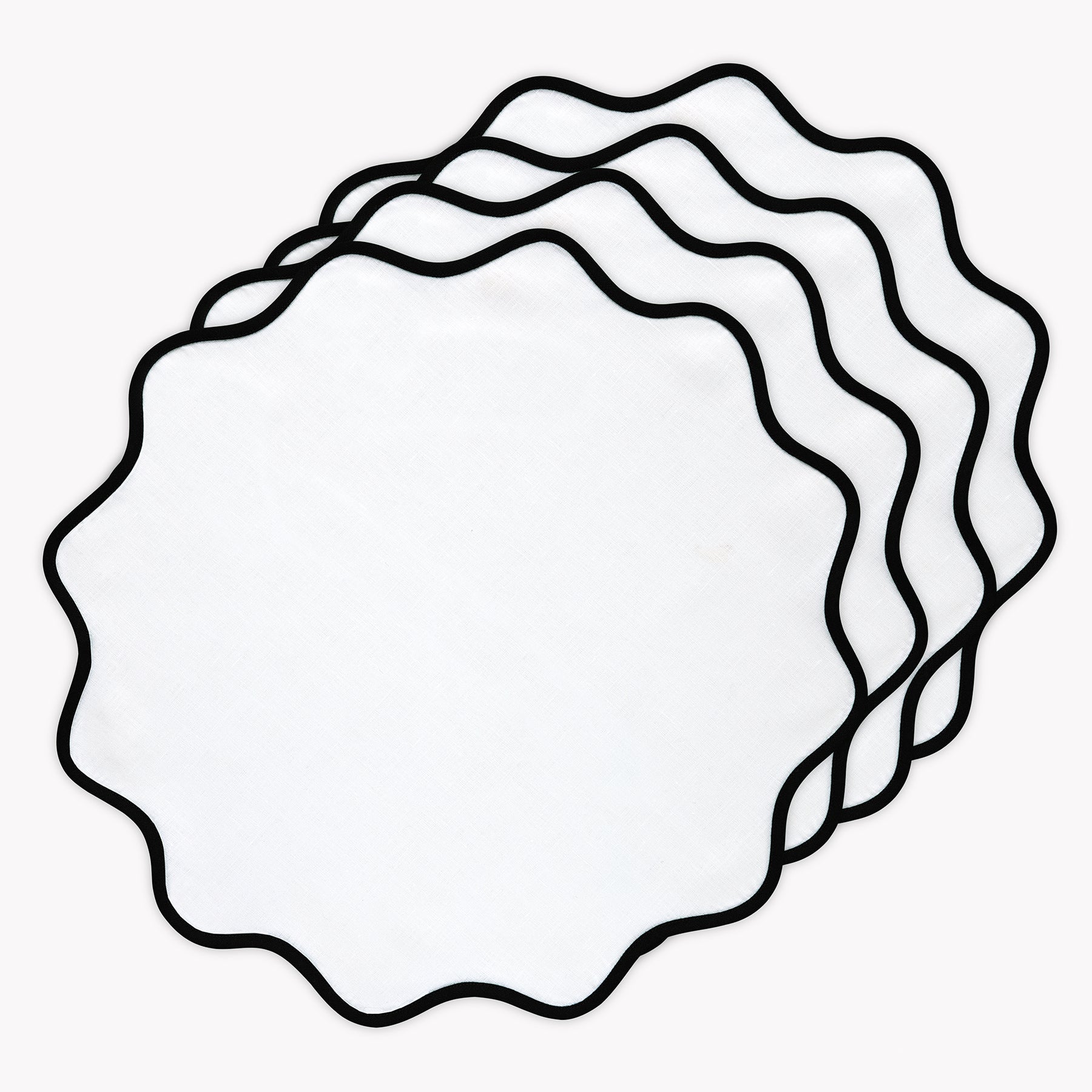 Giselle Scallop Edge Placemats, Set of 4