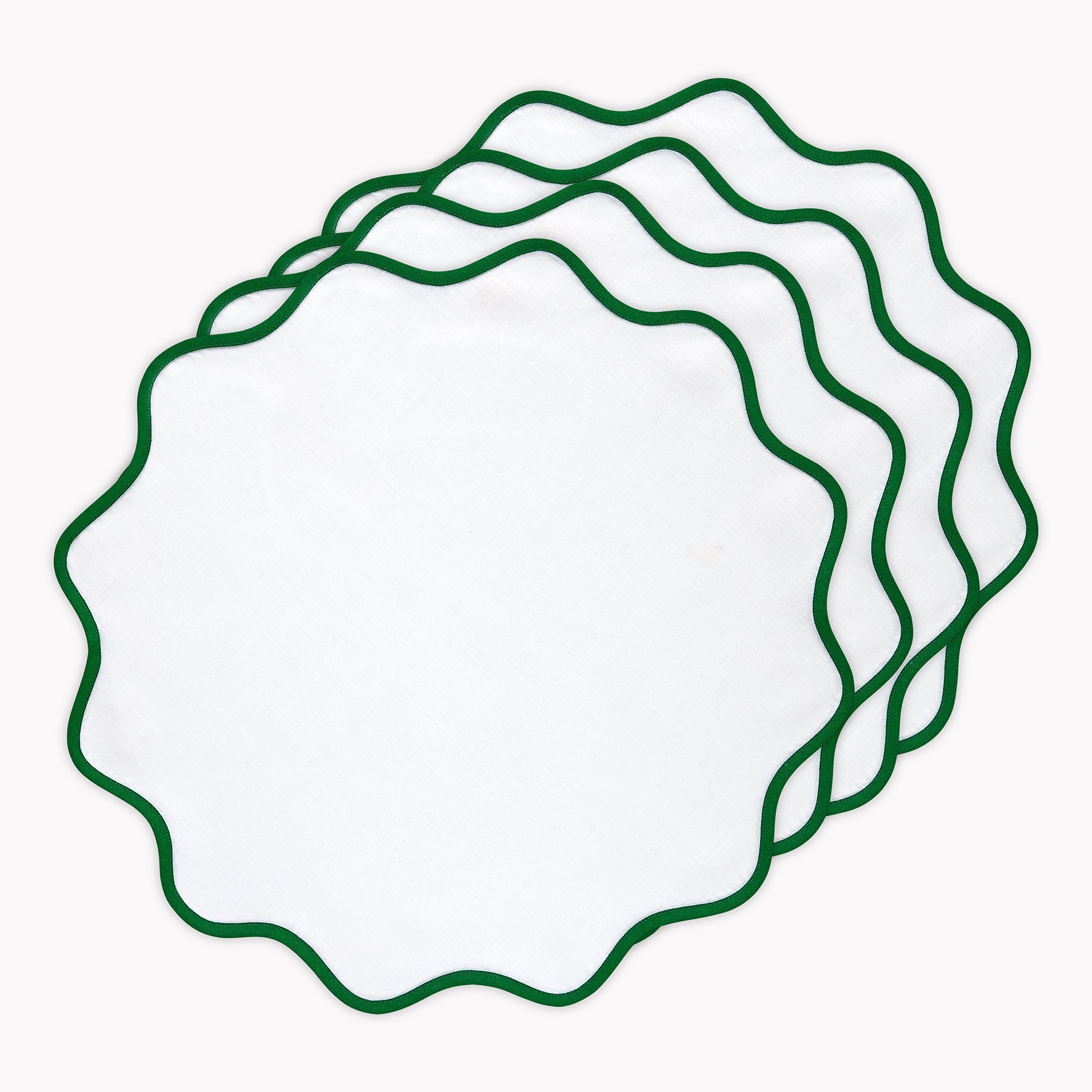 Giselle Scallop Edge Placemats, Set of 4