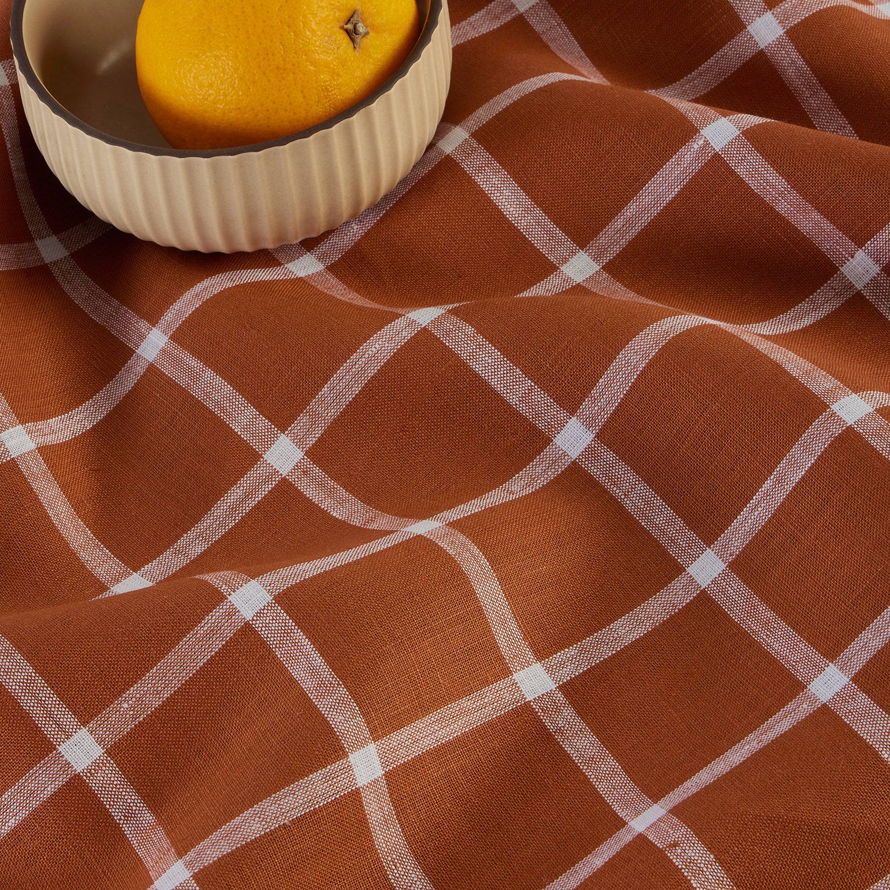 Windowpane Table Throw