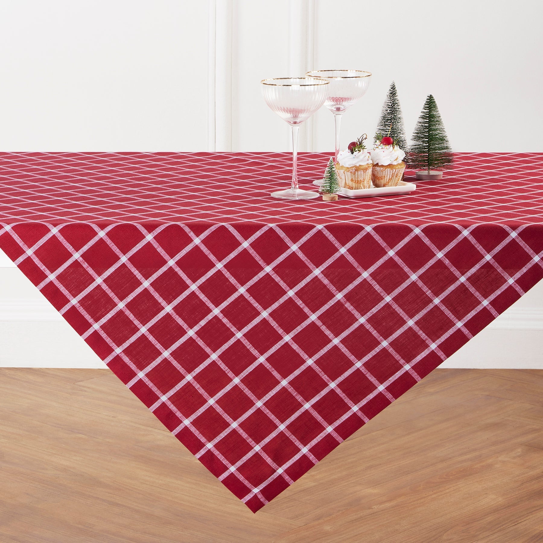 Windowpane Table Throw