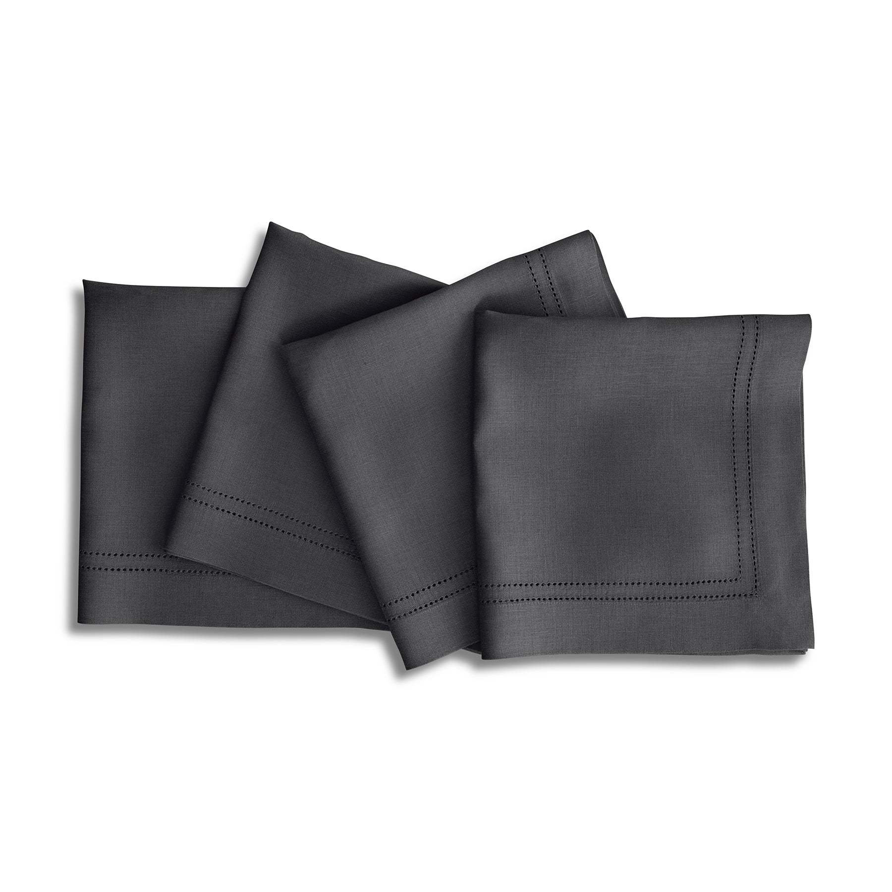 Linen Double Hemstitch Napkins, Set of 4