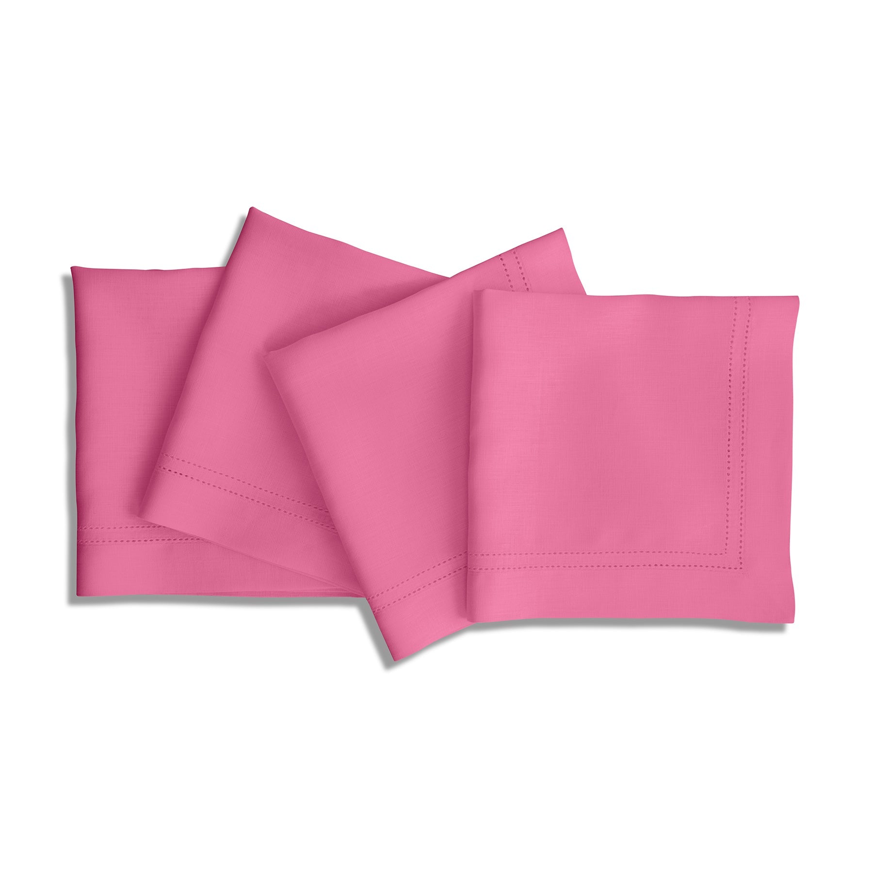 Linen Double Hemstitch Napkins, Set of 4