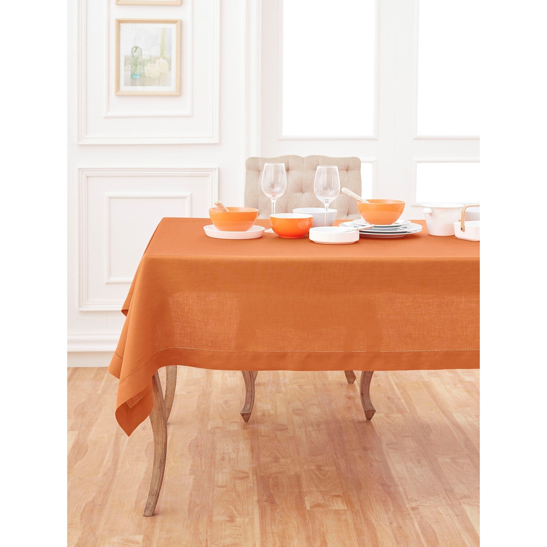 Classic Hemstitch Tablecloth