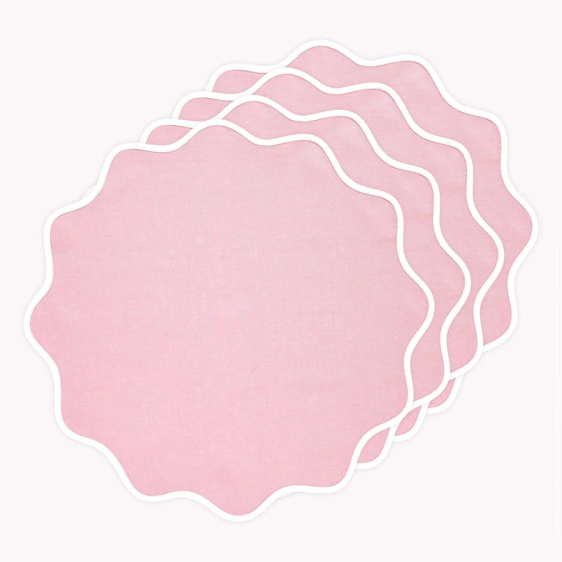 Giselle Scallop Edge Placemats, Set of 4