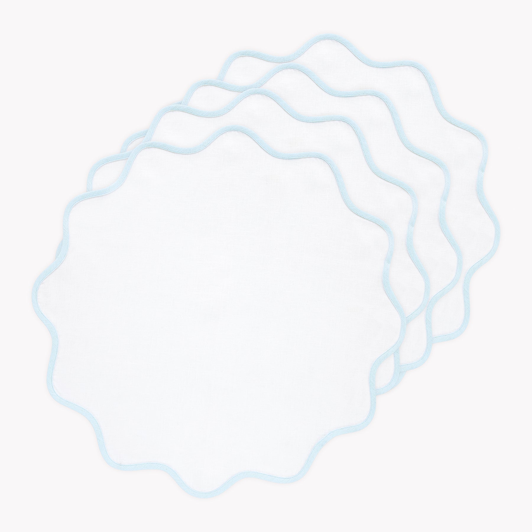 Giselle Scallop Edge Placemats, Set of 4