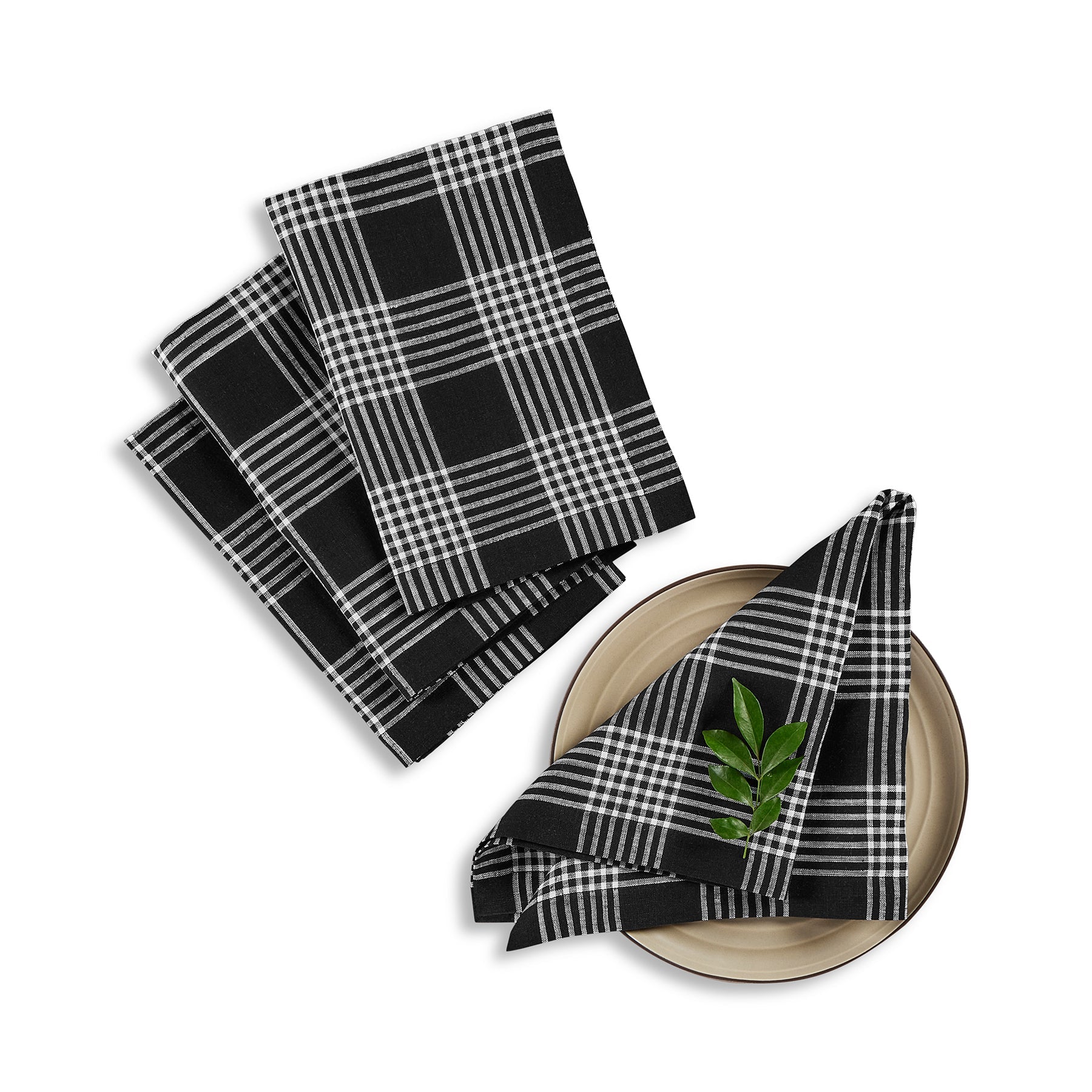 Glen Check Napkins, Set of 4