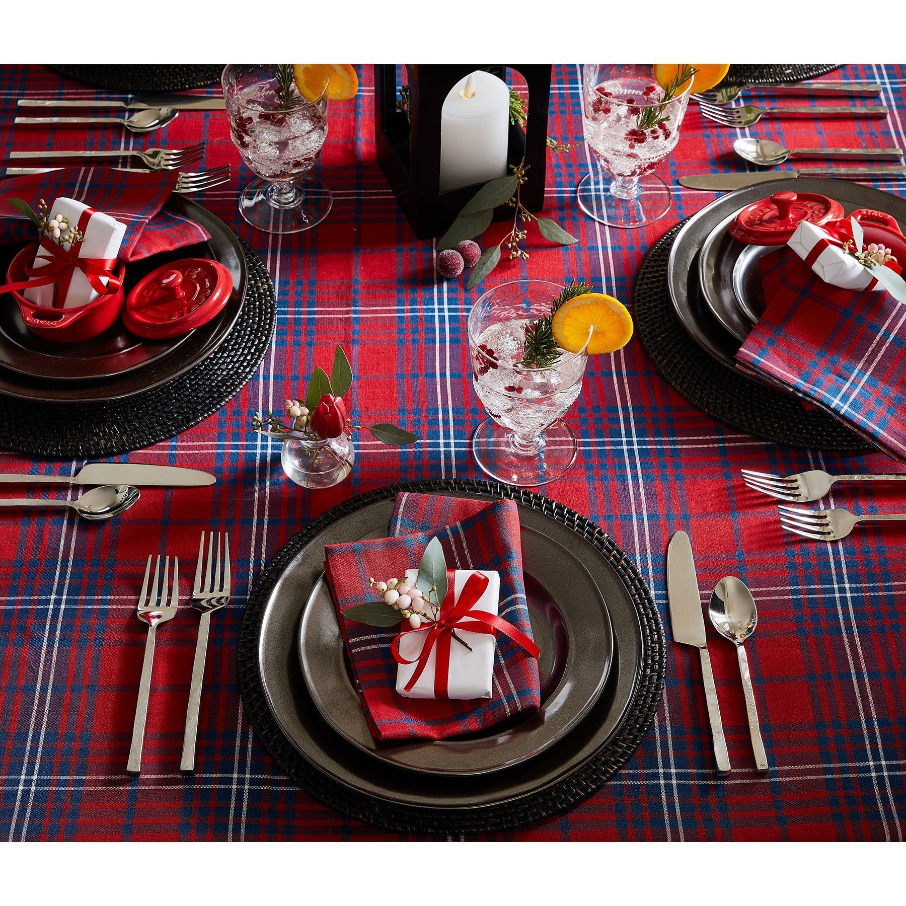 Red Tartan Plaid Table Runner