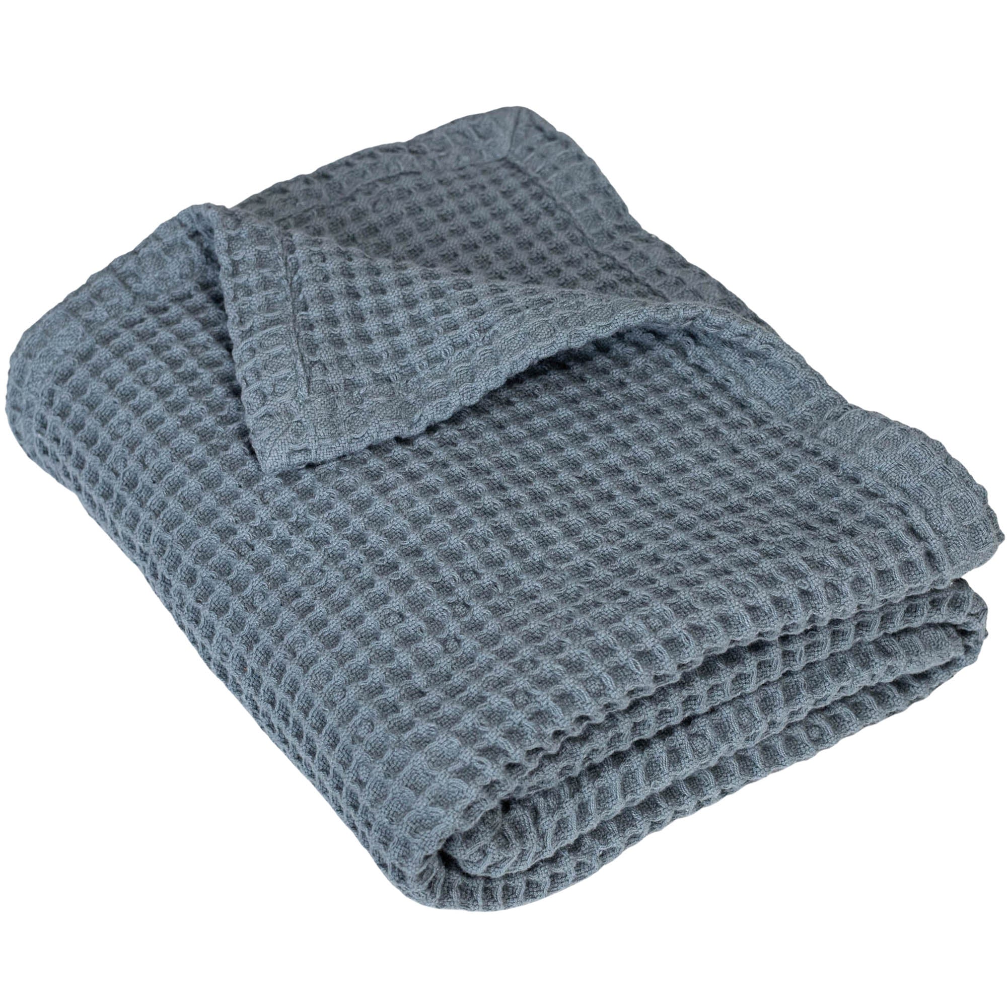 Waffle Weave Blanket Gray Baby Crib