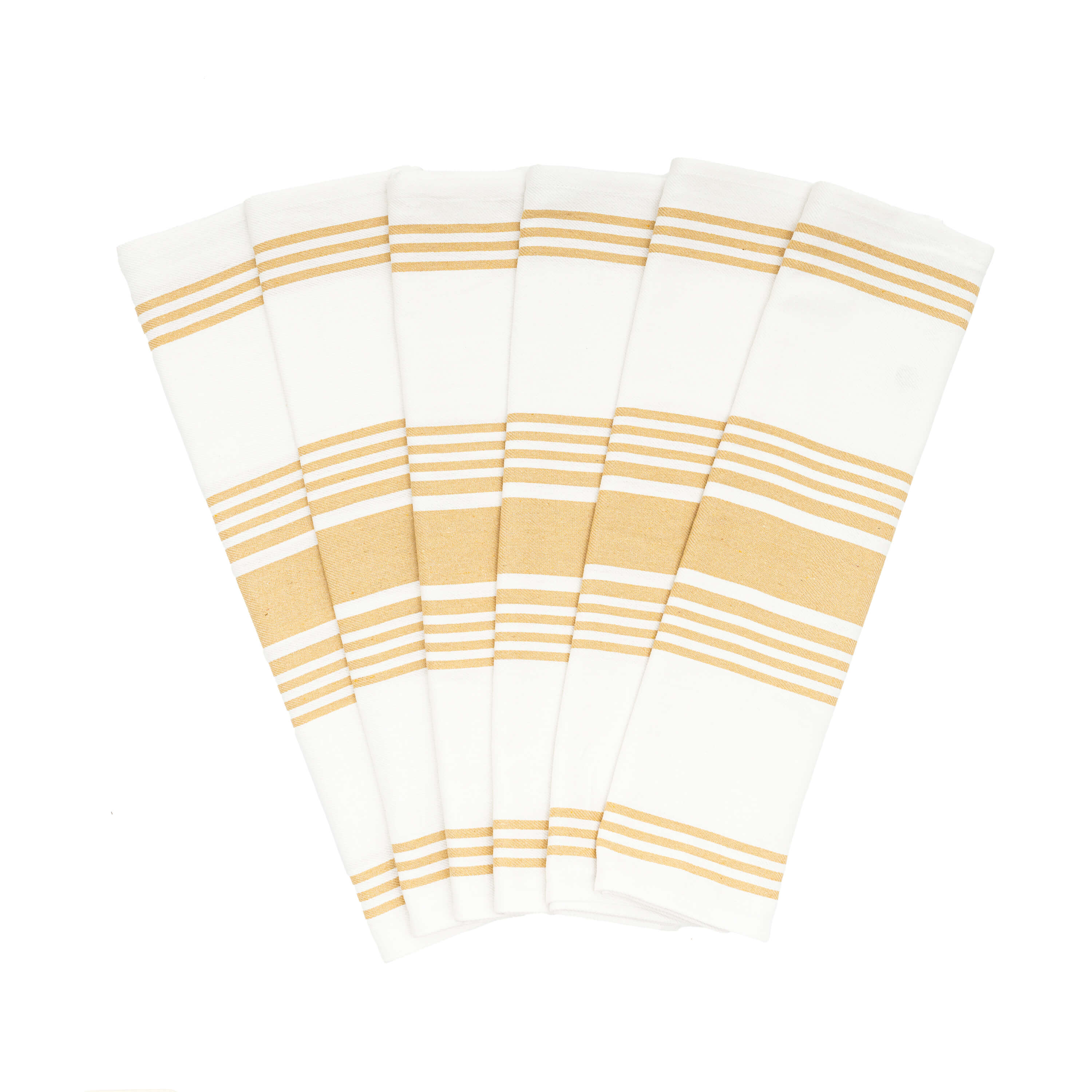 Striped Kitchen Towels Beige