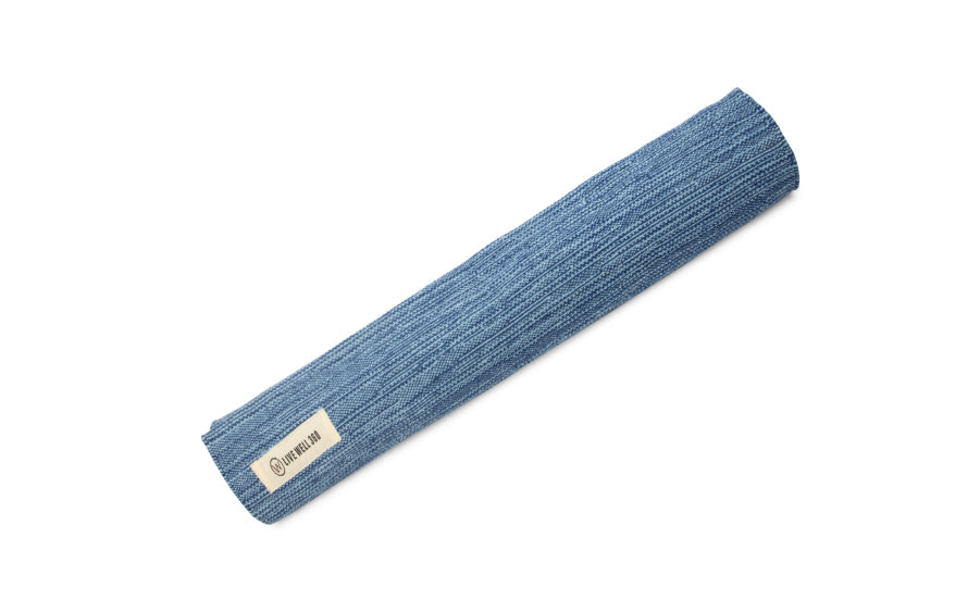 THE YOGI - Organic Cotton Yoga Mat Blue