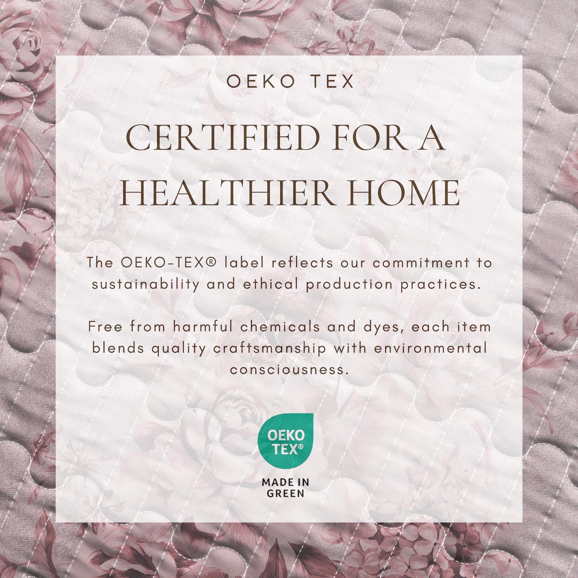 Floral Printed Cotton Quilt Set - Corin Collection