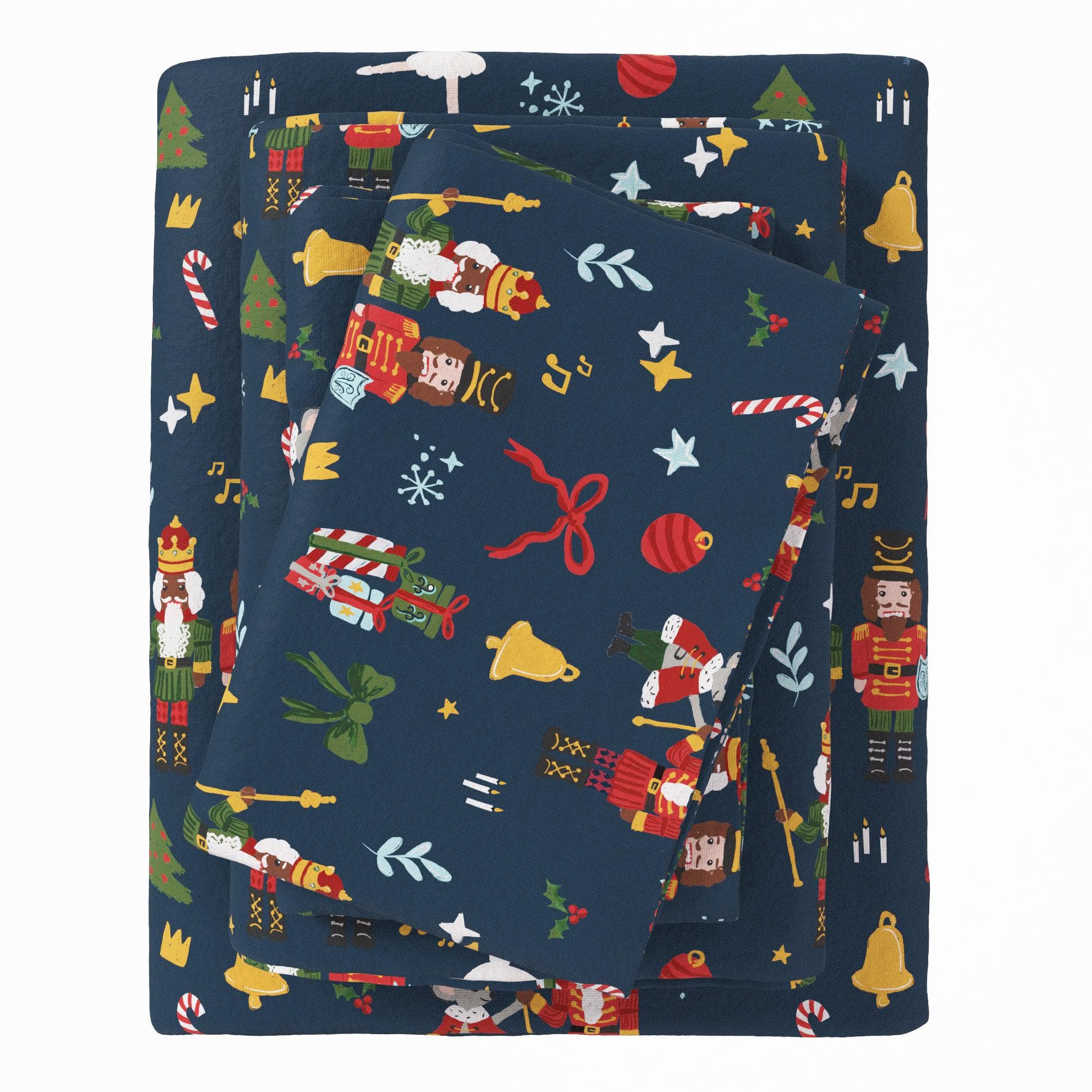 4-Piece Turkish Cotton Christmas Flannel Sheet - Whittaker Collection