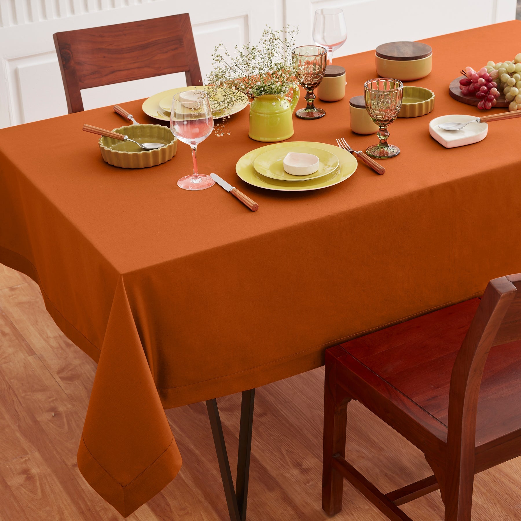Dru Cotton Linen Tablecloth