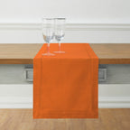 Cotton Linen Hemstitch Table Runner
