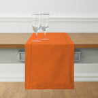 Cotton Linen Hemstitch Table Runner