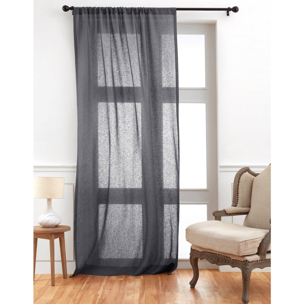 Sheer Curtains Charcoal