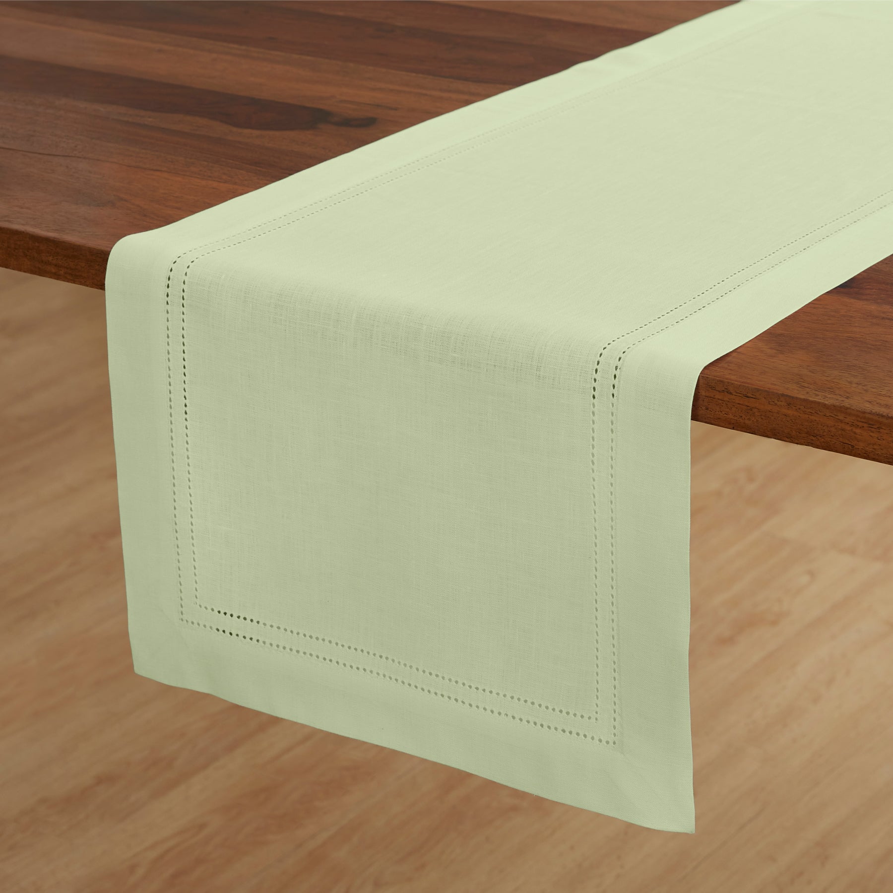 Linen Double Hemstitch Table Runner