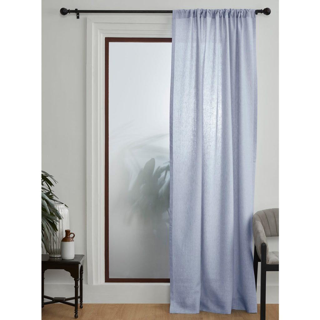 Linen Curtains Chambray Blue
