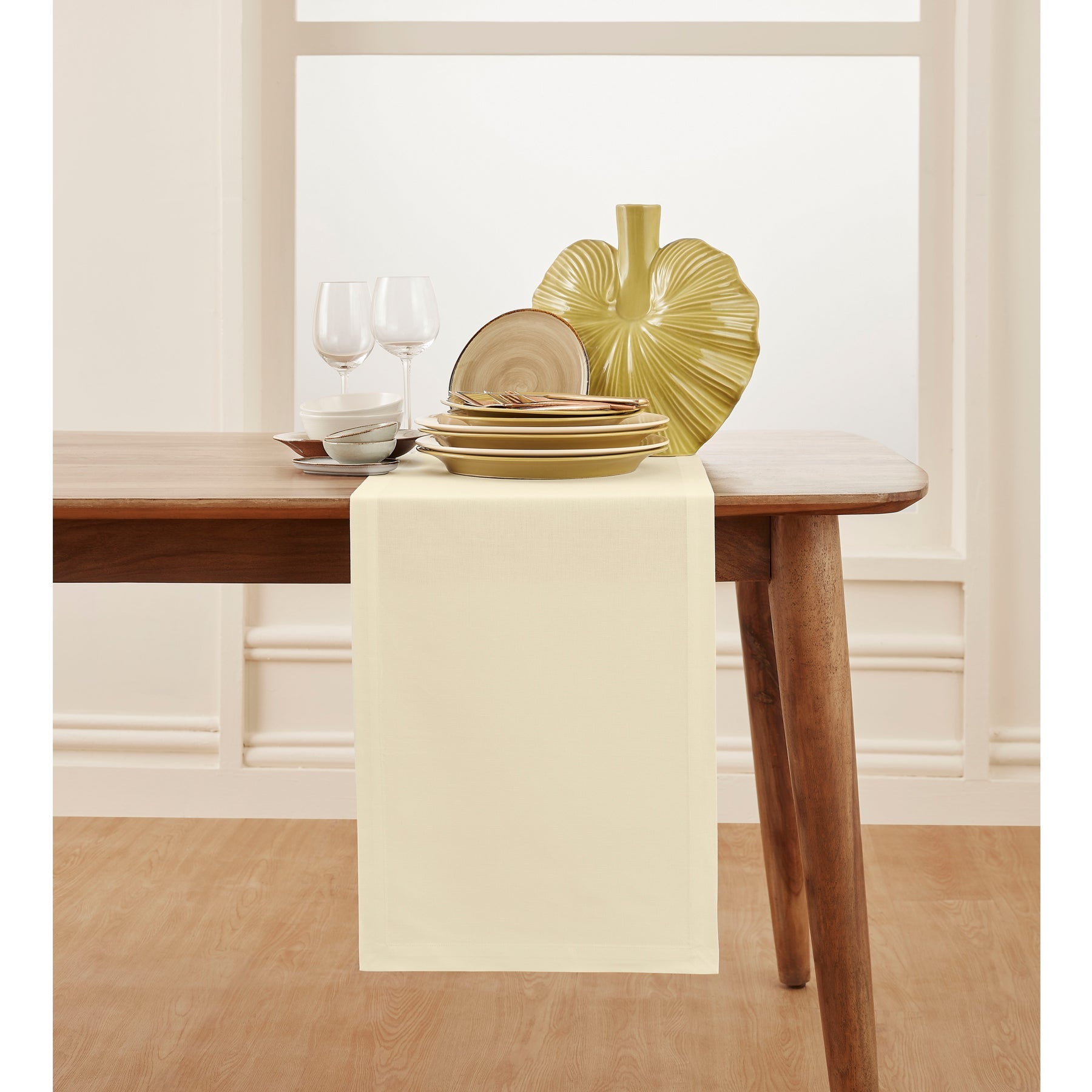 Dru Cotton Linen Table Runner