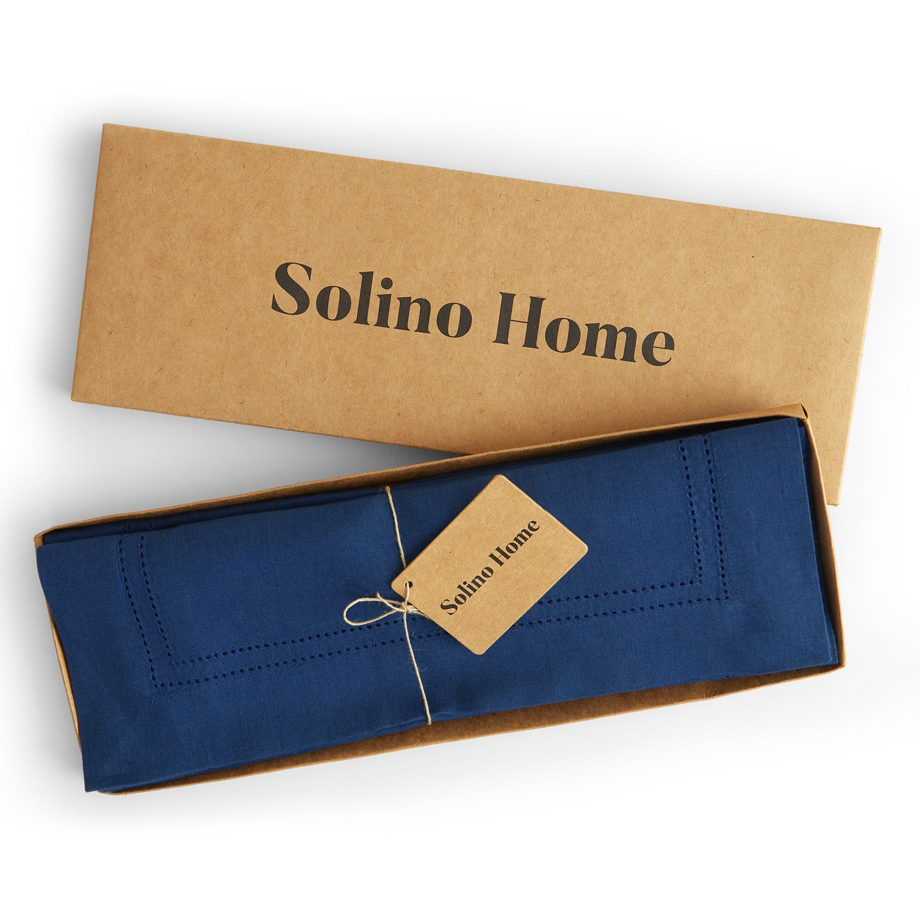 Linen Double Hemstitch Placemats, Set of 4