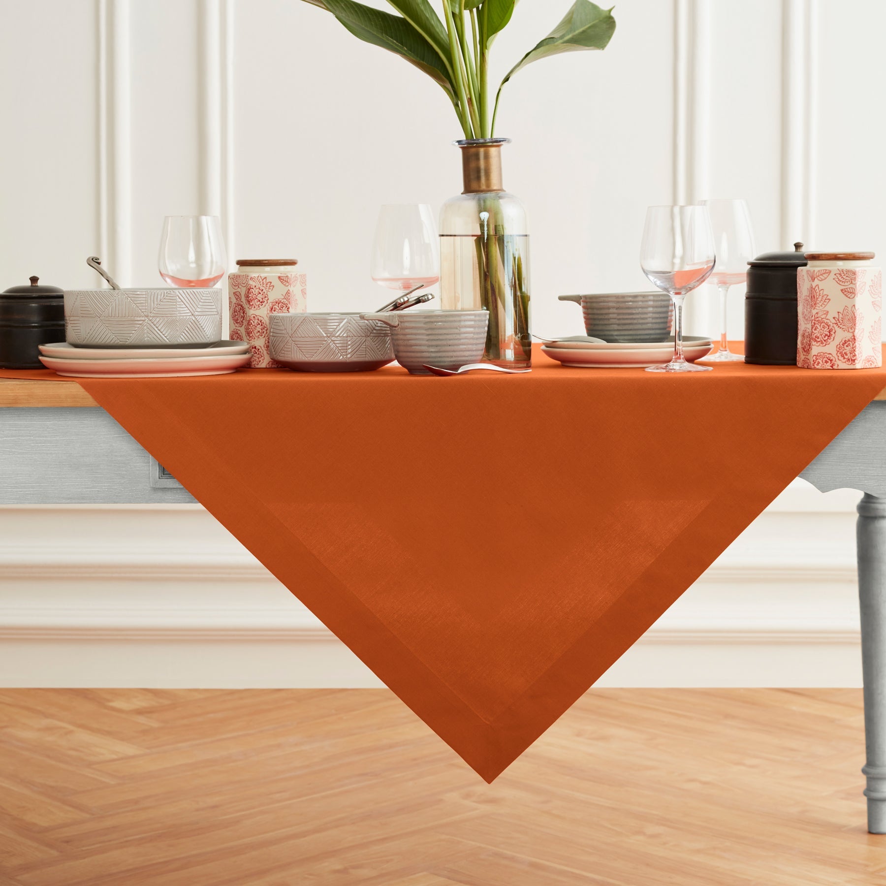 Dru Cotton Linen Table Throw