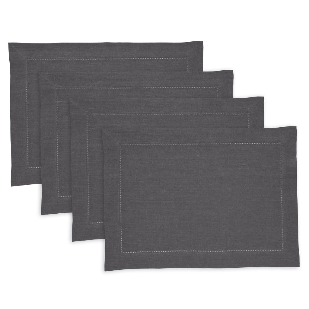 Medium Weight Hemstitch Placemats, Set of 4