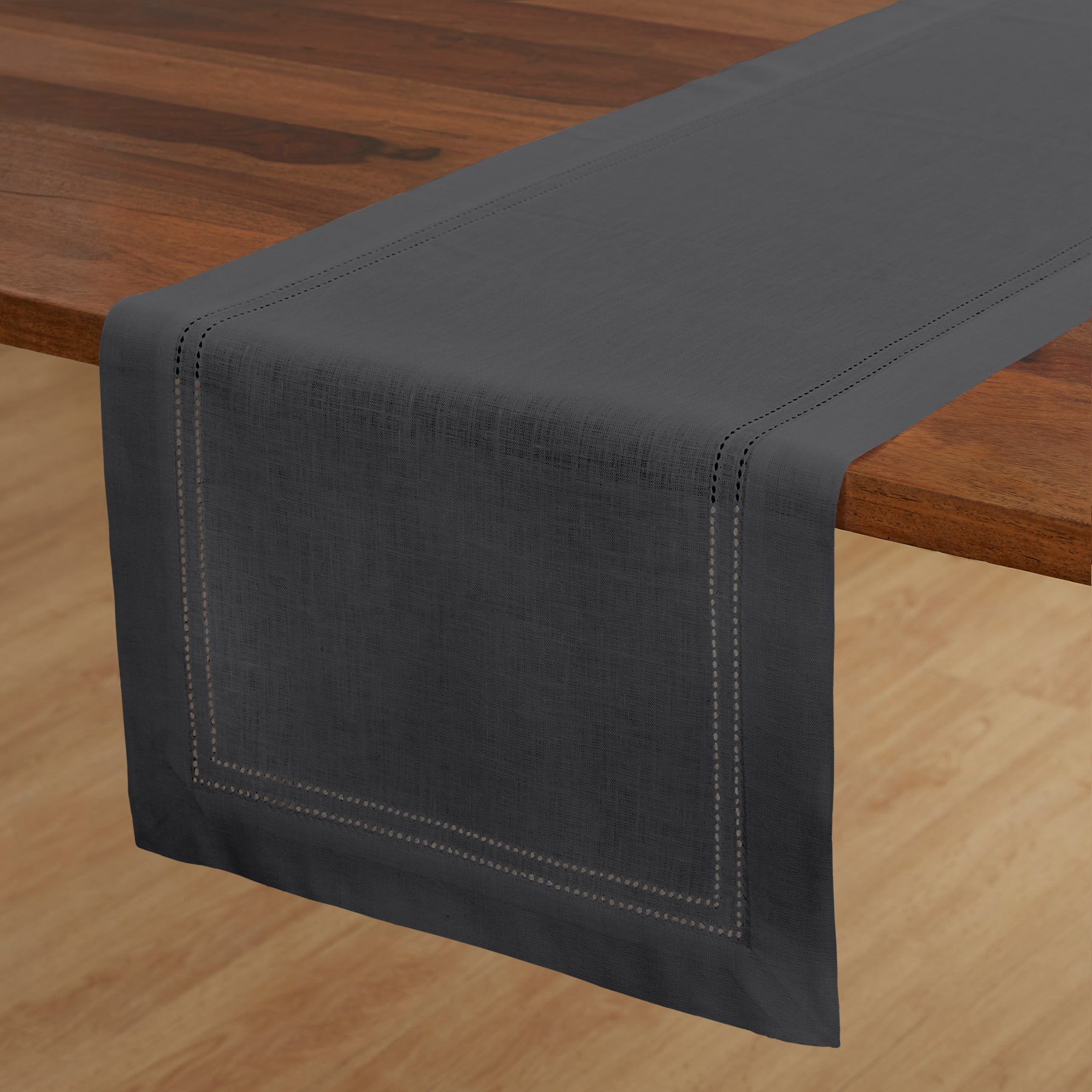 Linen Double Hemstitch Table Runner