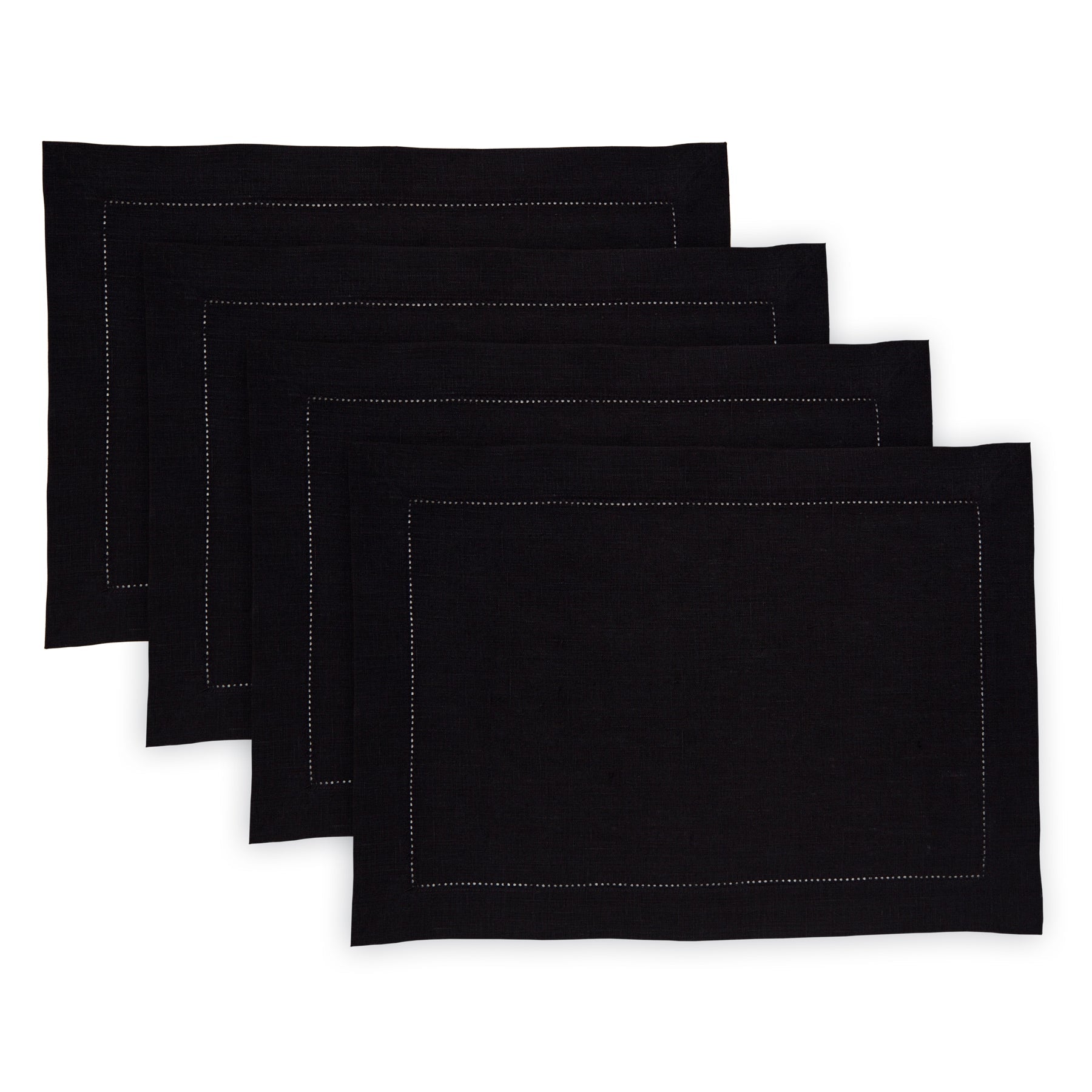 Medium Weight Hemstitch Placemats, Set of 4